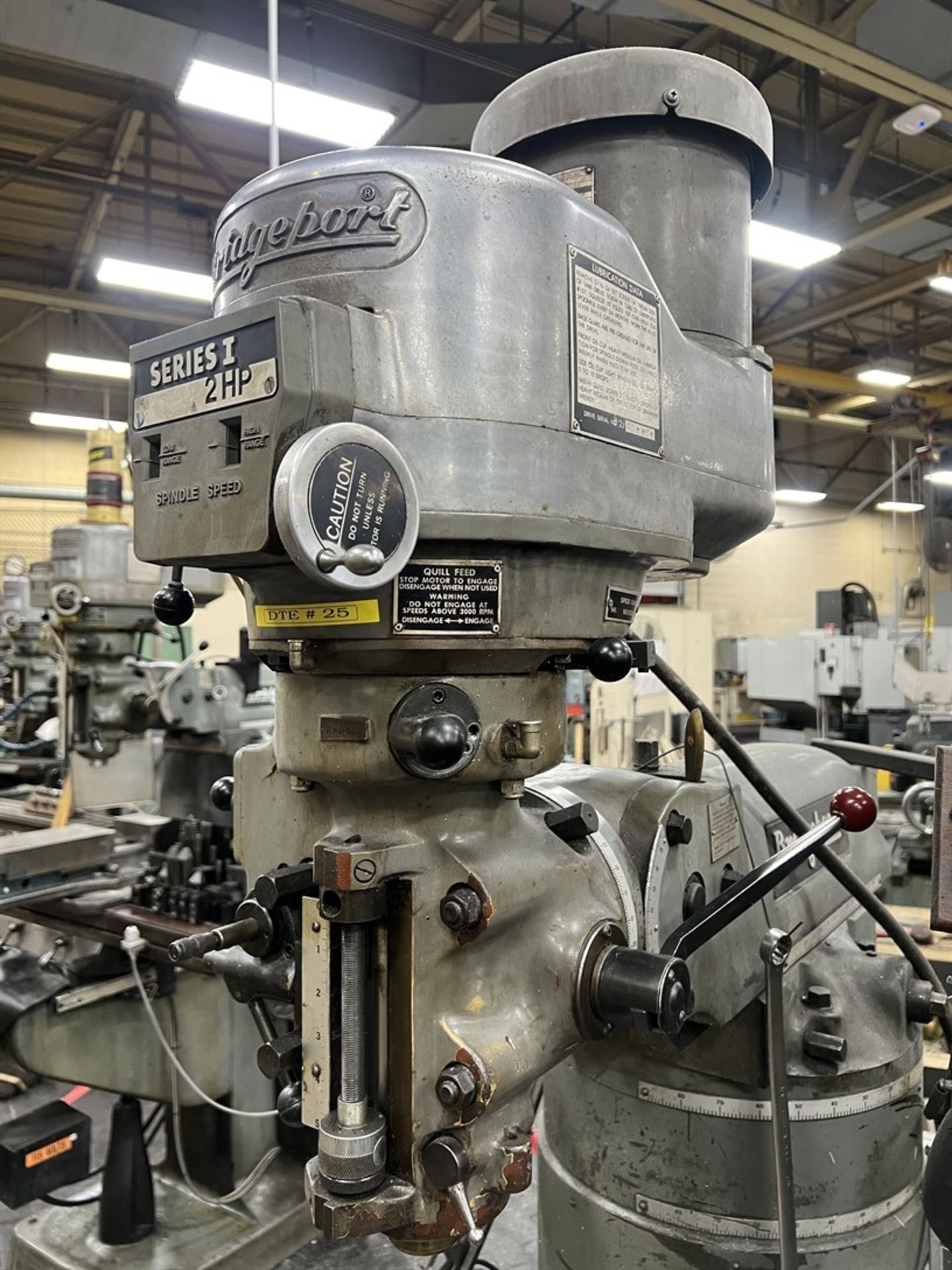 BRIDGEPORT Series I Milling Machine, s/n 248896, 9” x 42” Power Feed Table, 60-4200 RPM, Acu-Rite - Image 5 of 9