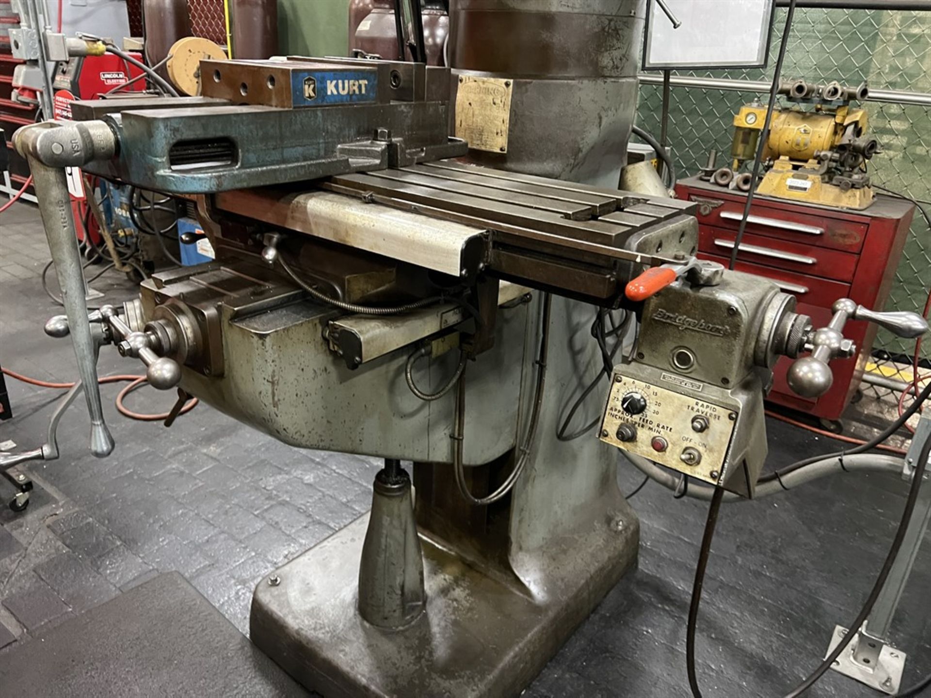 BRIDGEPORT Series I Milling Machine, s/n 223171, 9” x 48’ Power Feed Table, 60-4200 RPM, Acu-Rite - Image 3 of 7