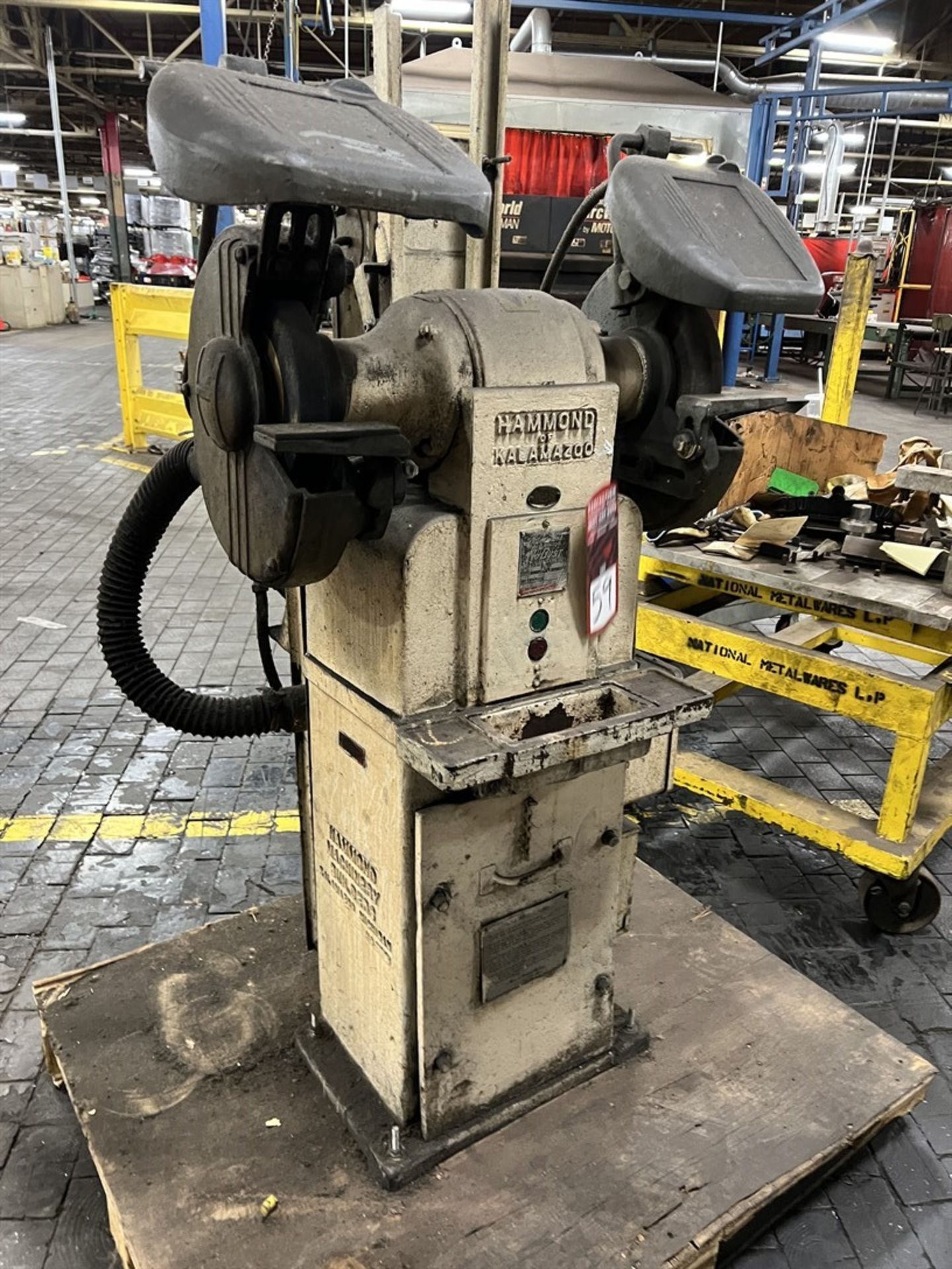 HAMMOND ND-10A Dual End Grinder, s/n 5899, 1 HP, 1750 RPM - Image 2 of 4