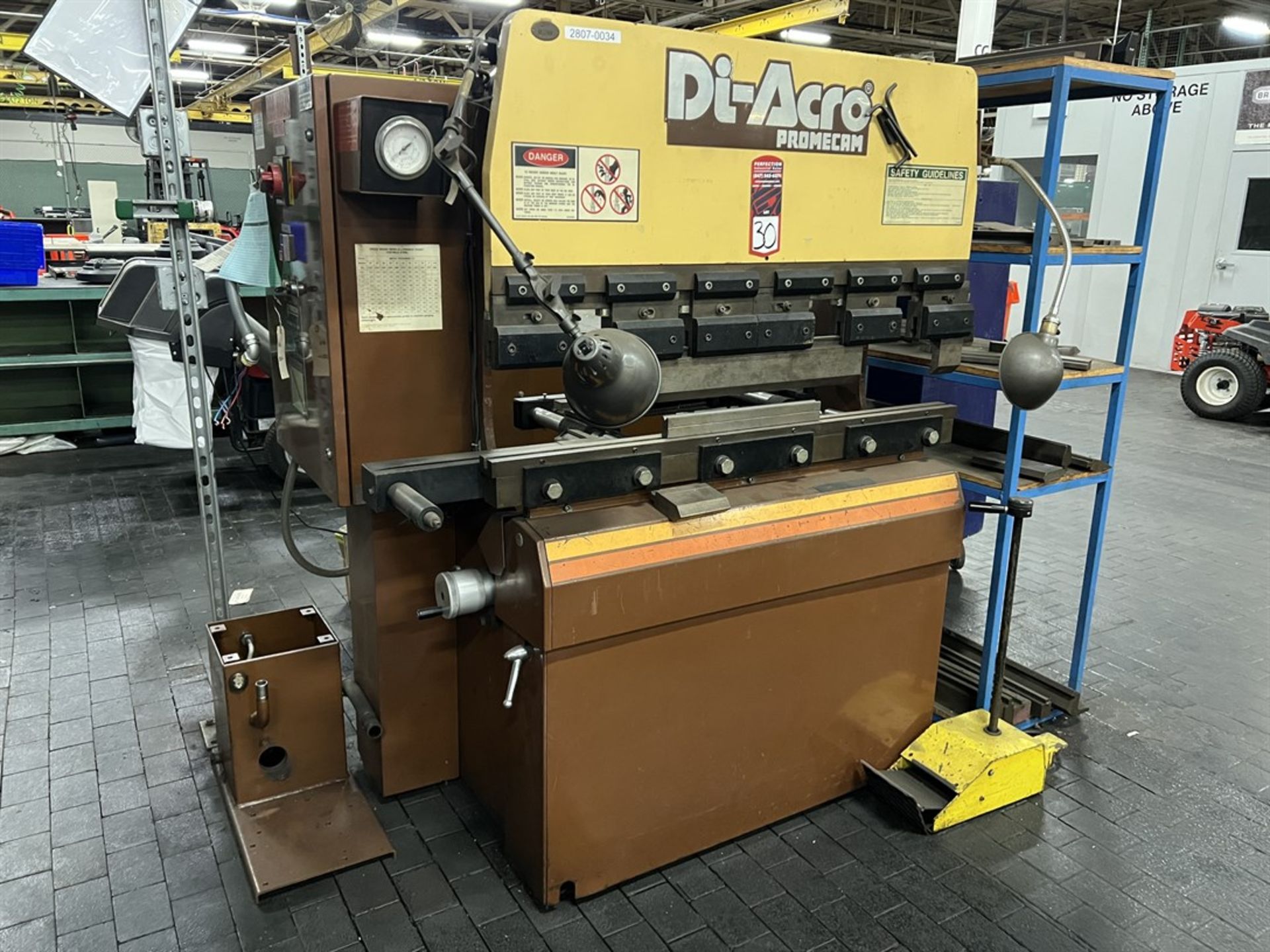 DI-ACRO .250 x 4’ Press Brake, s/n 0225123409, 48” Overall, 40” Between Housings, Back Gauge, (