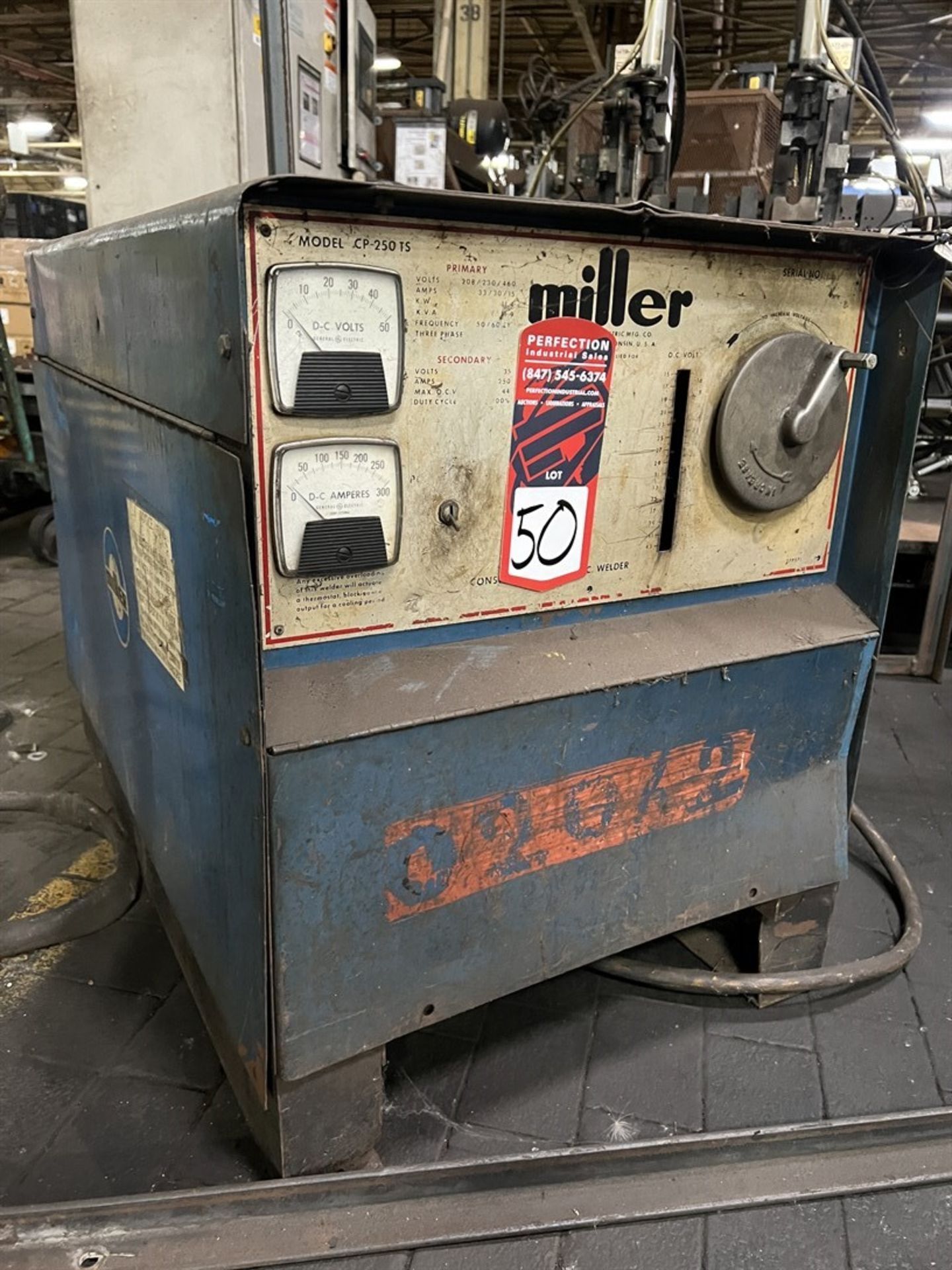 MILLER CP-250TS MIG Welder, s/n N29263-1