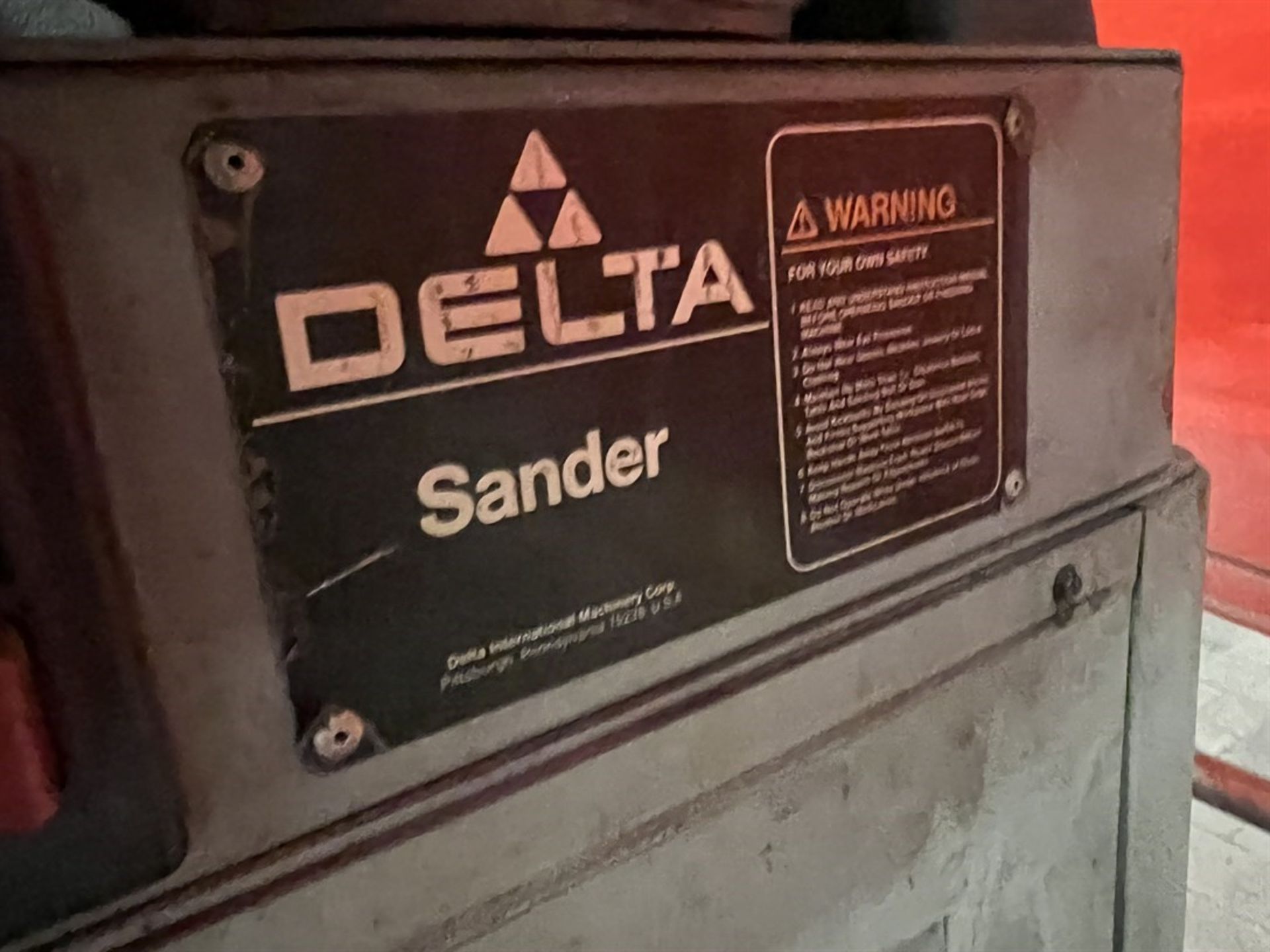 DELTA Combination 6" Belt/12" Disc Sander - Image 5 of 5