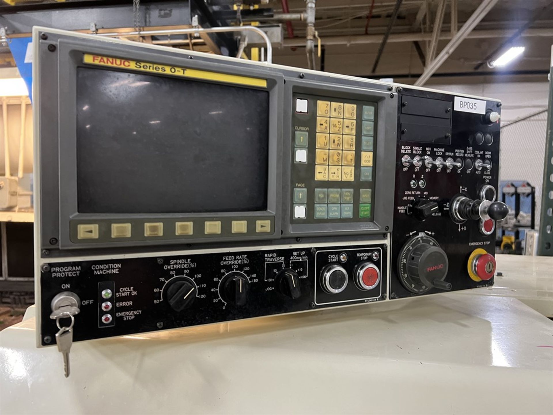 TECNO WASINO LG-6 CNC Lathe, s/n 2279, Fanuc O-T Control, 15.75" Swing, 11.8"X, 11.2"Z, Dorian Quick - Image 8 of 9