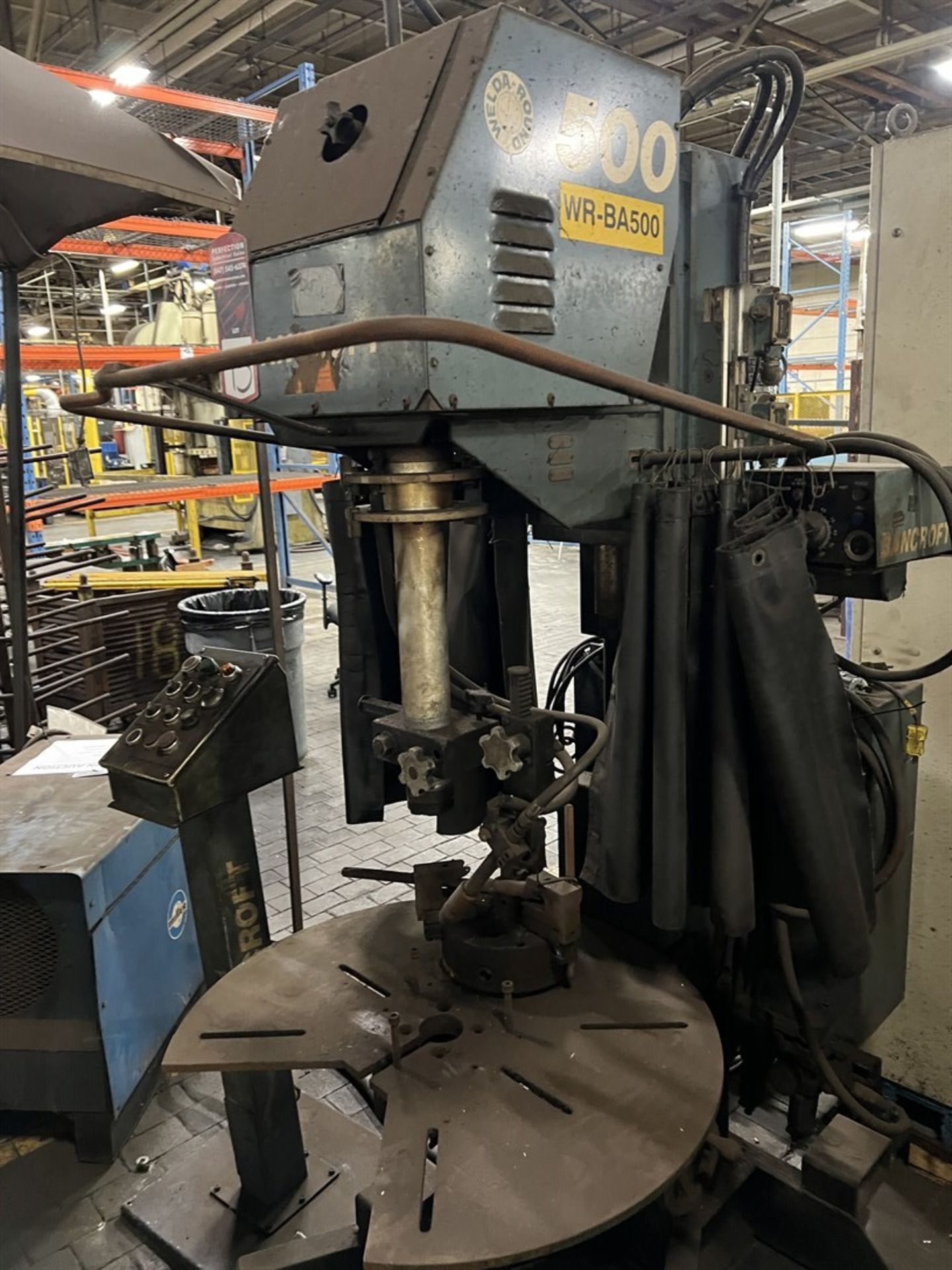 BANCROFT 500 Weld A Round Rotary Welder, s/n na, 741 Control, Pedestal Controls, 8” Pneumatic - Image 2 of 7