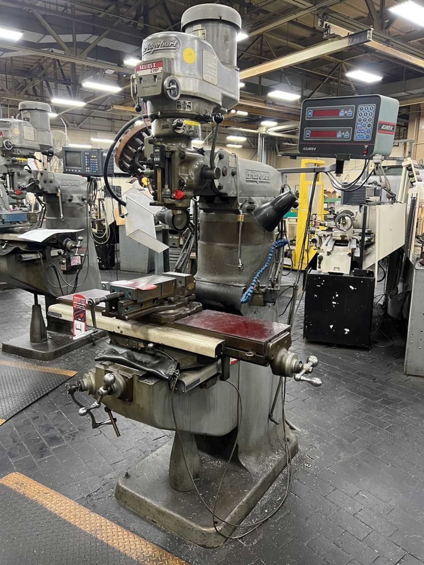 BRIDGEPORT Series I Milling Machine, s/n 187225, 9” x 42” Table, 60-4200 RPM, Acu-Rite II DRO, 2 HP,