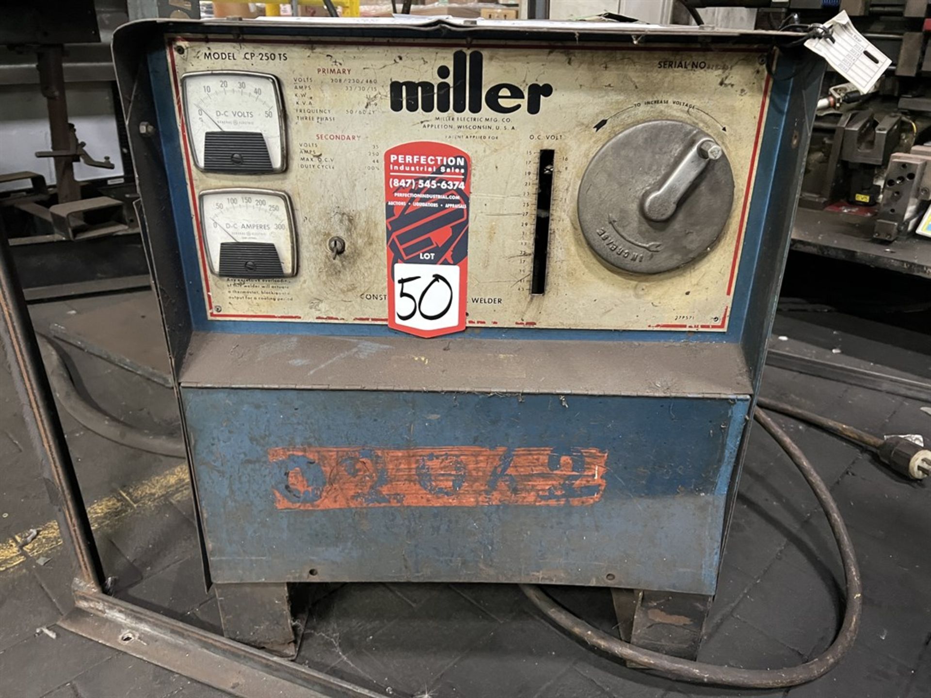 MILLER CP-250TS MIG Welder, s/n N29263-1 - Image 2 of 4