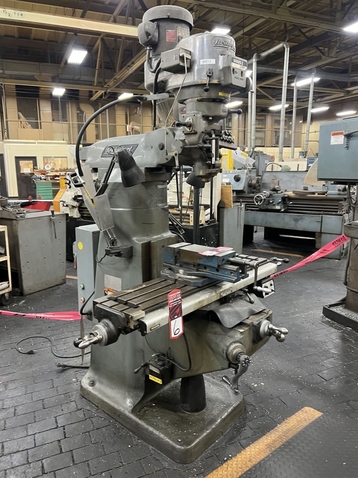 BRIDGEPORT Series I Milling Machine, s/n 248896, 9” x 42” Power Feed Table, 60-4200 RPM, Acu-Rite - Image 2 of 9