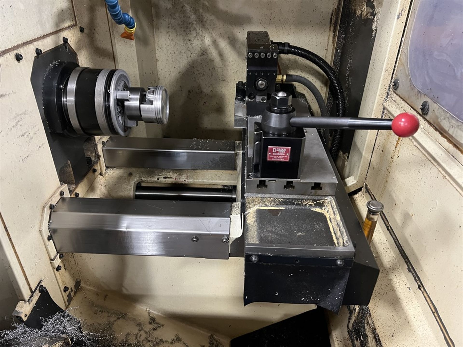 TECNO WASINO LG-6 CNC Lathe, s/n 2279, Fanuc O-T Control, 15.75" Swing, 11.8"X, 11.2"Z, Dorian Quick - Image 3 of 9