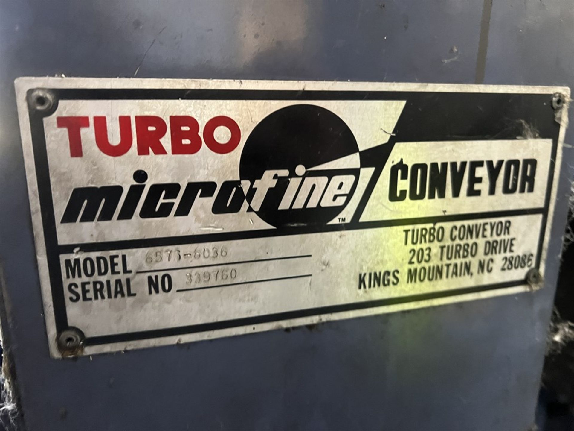 TURBO 6575-8036 Chip Conveyor (A rigging and loading charge of $100 will be added to the winning - Image 4 of 4