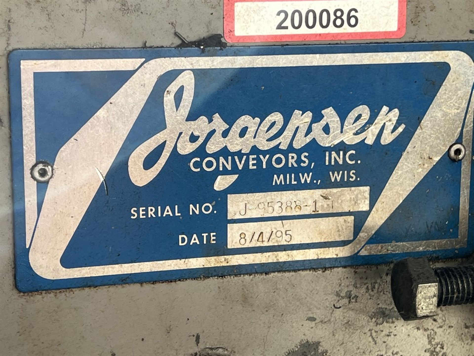 JORGENSEN Chip Conveyor, s/n J-95388-1 (A rigging and loading charge of $100 will be added to the - Image 4 of 4