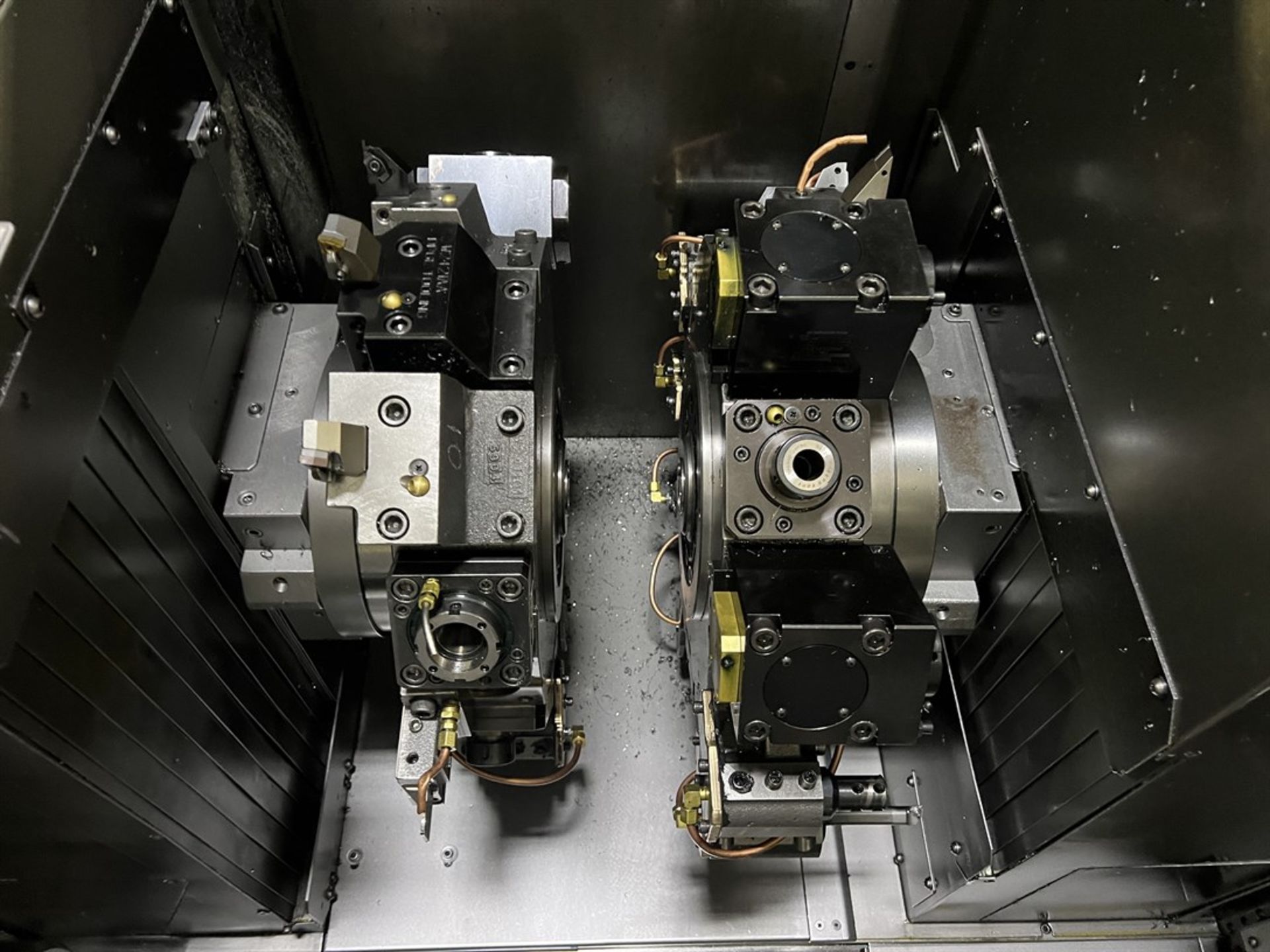 NAKAMURA-TOME TW-20 CNC Opposed Spindle Turning Center, s/n (2), Nakamura-Tome LUCK-BEI Controls, - Image 4 of 11