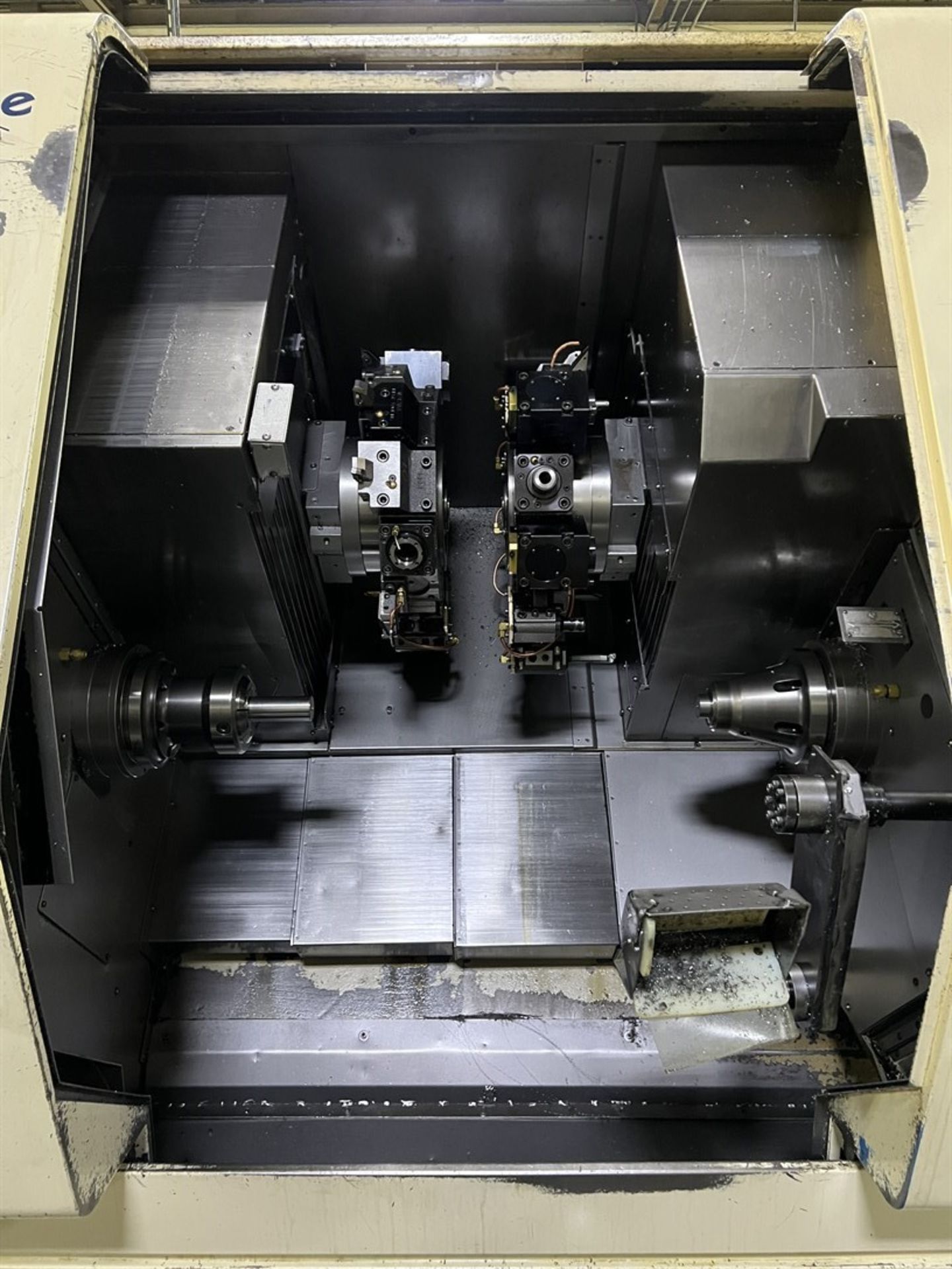 NAKAMURA-TOME TW-20 CNC Opposed Spindle Turning Center, s/n (2), Nakamura-Tome LUCK-BEI Controls, - Image 3 of 11