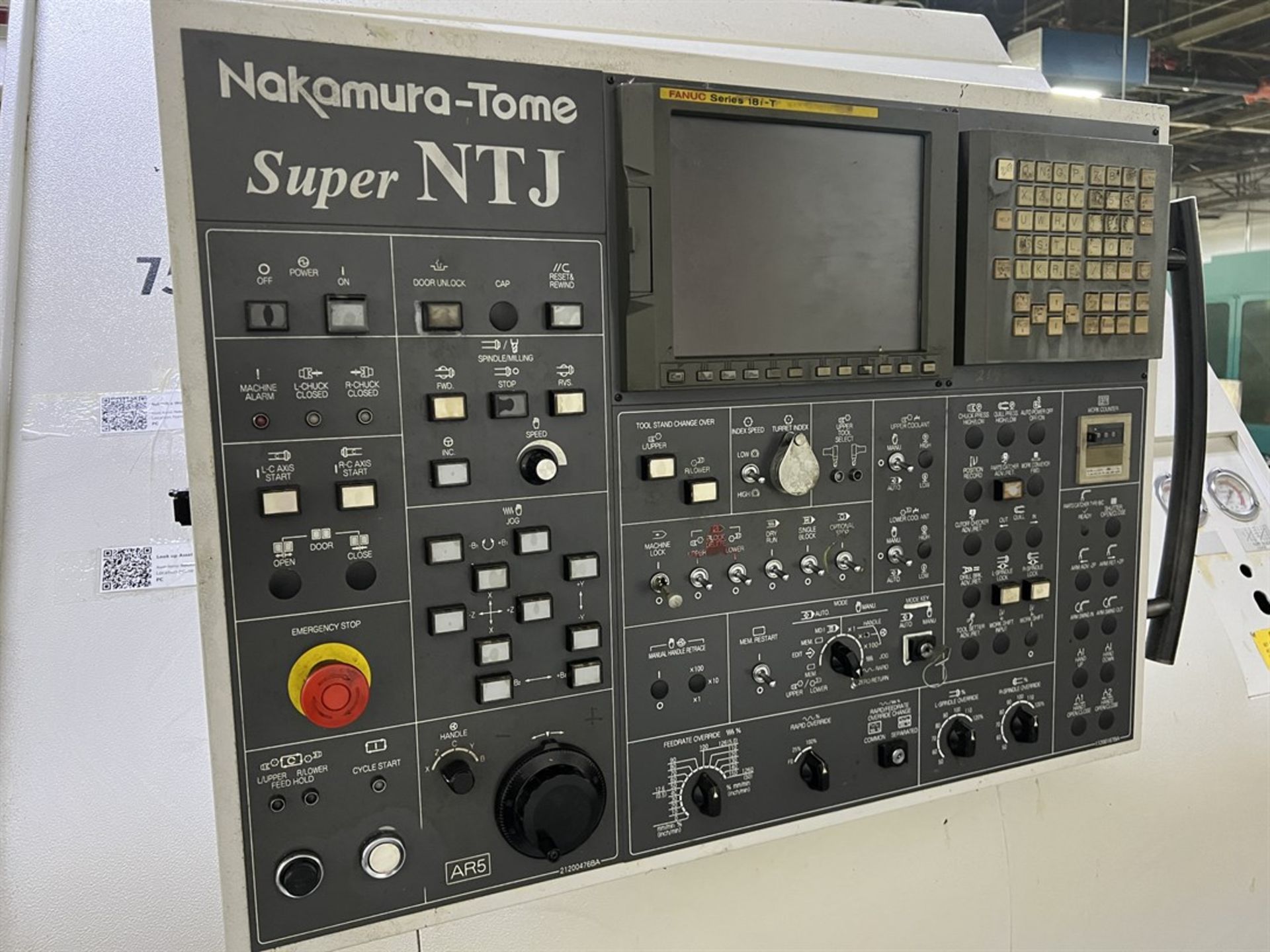 2003 NAKAMURA-TOME Super NTJ CNC Turning/Milling Center, s/n B150202, Fanuc 18i-T Control, 182 - Image 9 of 15