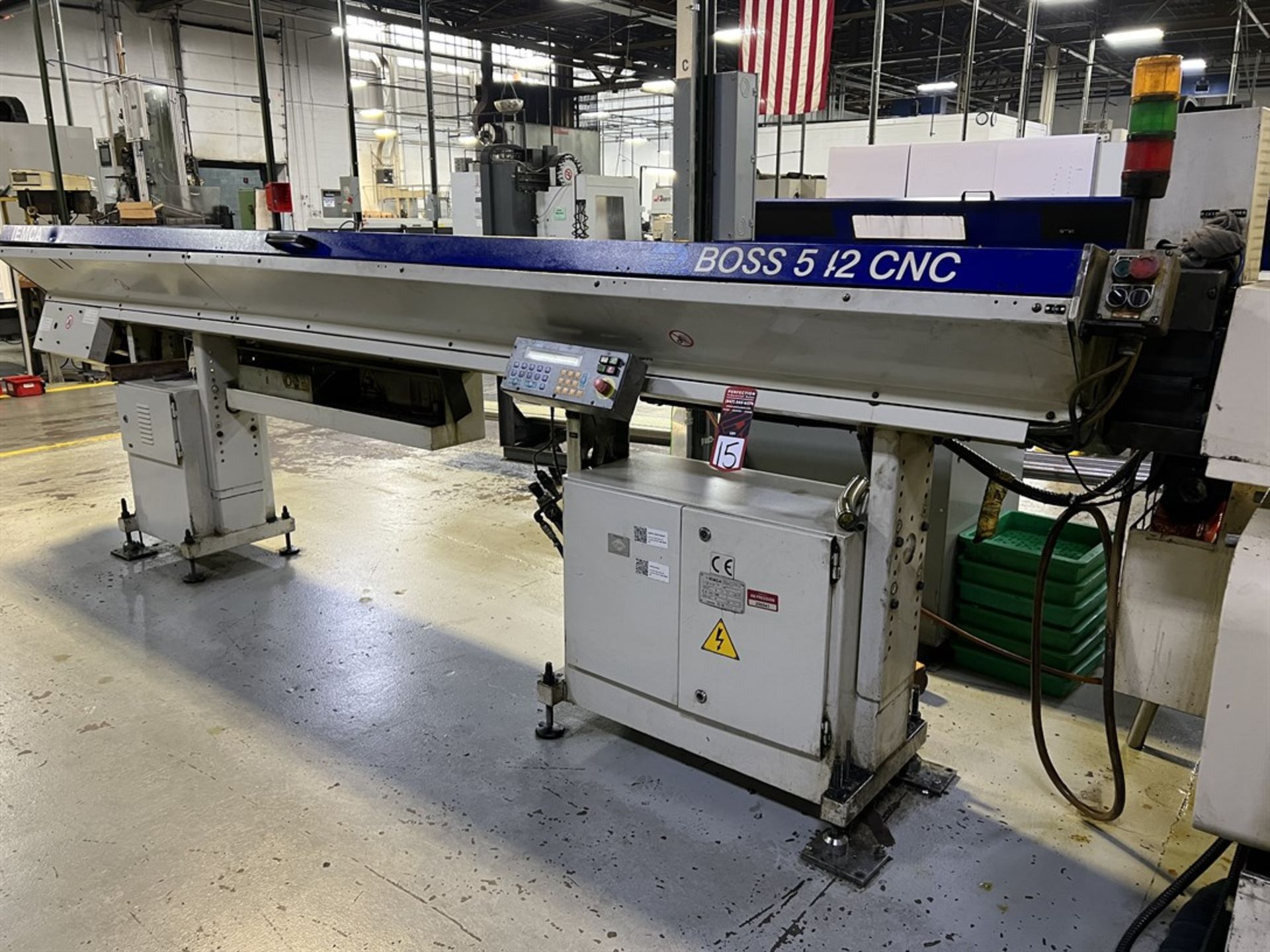 IEMCA Boss 542 CNC/ 37 Bar Feed s/n 98110255, 173" x 1.65" Capacity (A rigging and loading charge of