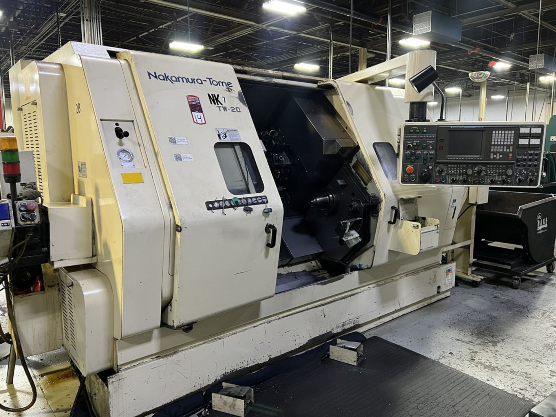 NAKAMURA-TOME TW-20 CNC Opposed Spindle Turning Center, s/n (2), Nakamura-Tome LUCK-BEI Controls,