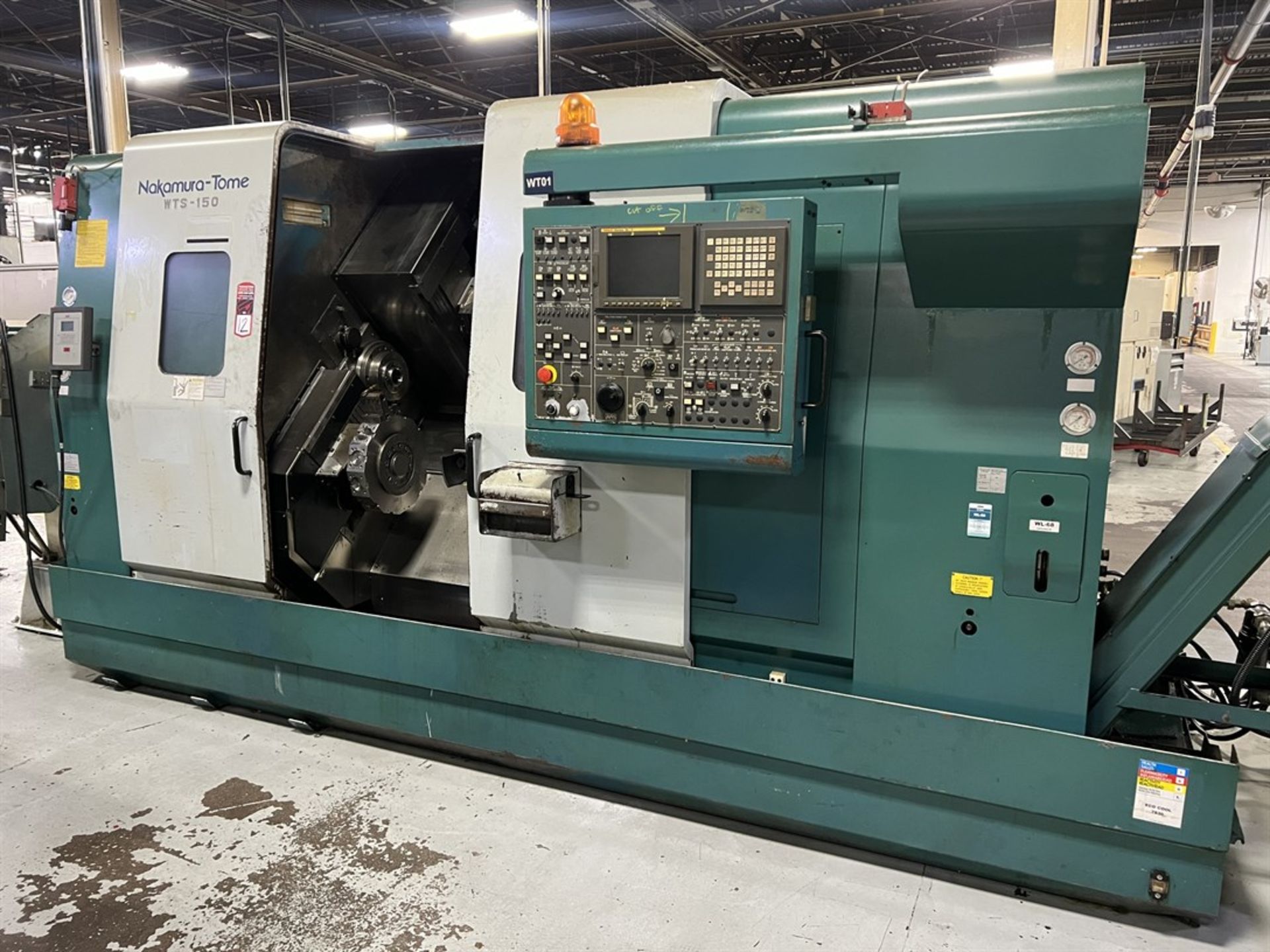 NAKAMURA-TOME WTS-150 CNC Turning Center, s/n V150601, Fanuc 16i-T Control, 12.20" Max Turning