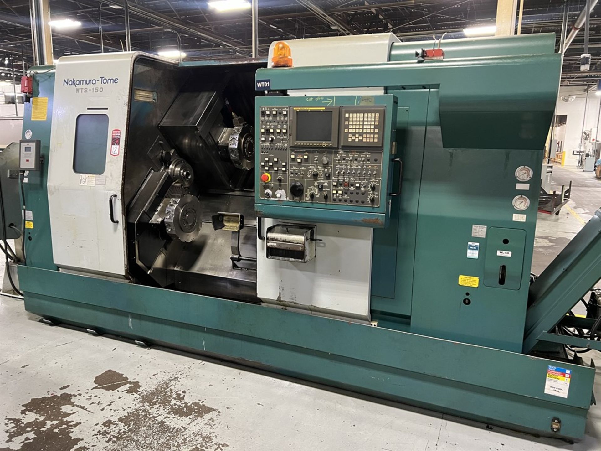 NAKAMURA-TOME WTS-150 CNC Turning Center, s/n V150601, Fanuc 16i-T Control, 12.20" Max Turning - Image 3 of 13