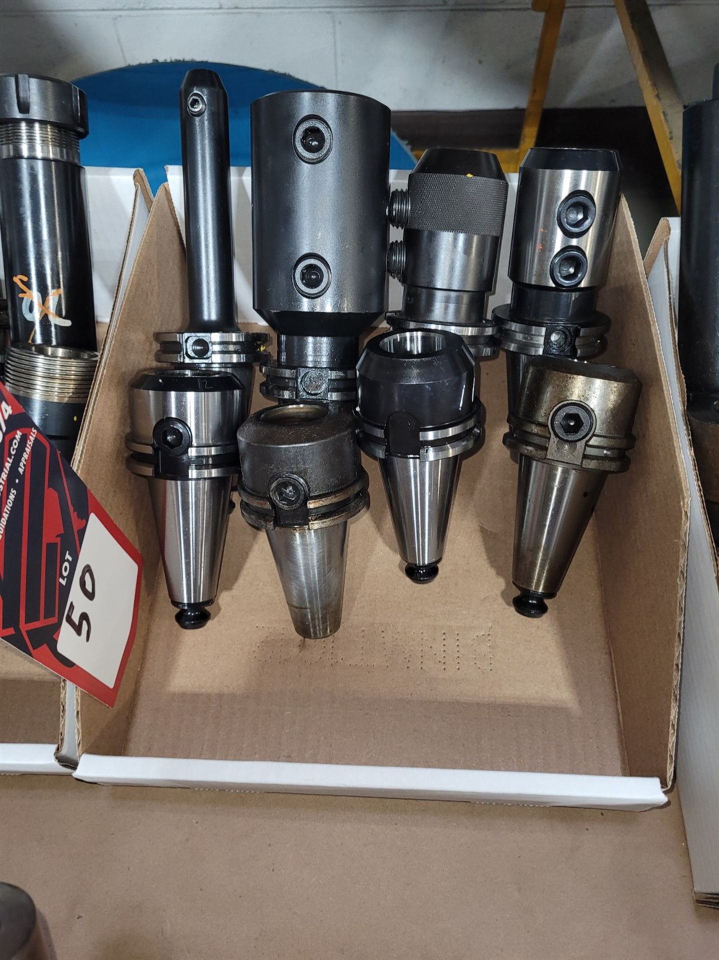 (8) Cat 40 Assorted Tool Holders