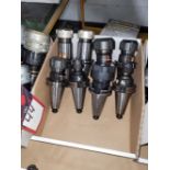 (8) Cat 40 Collet Chuck Tool Holders