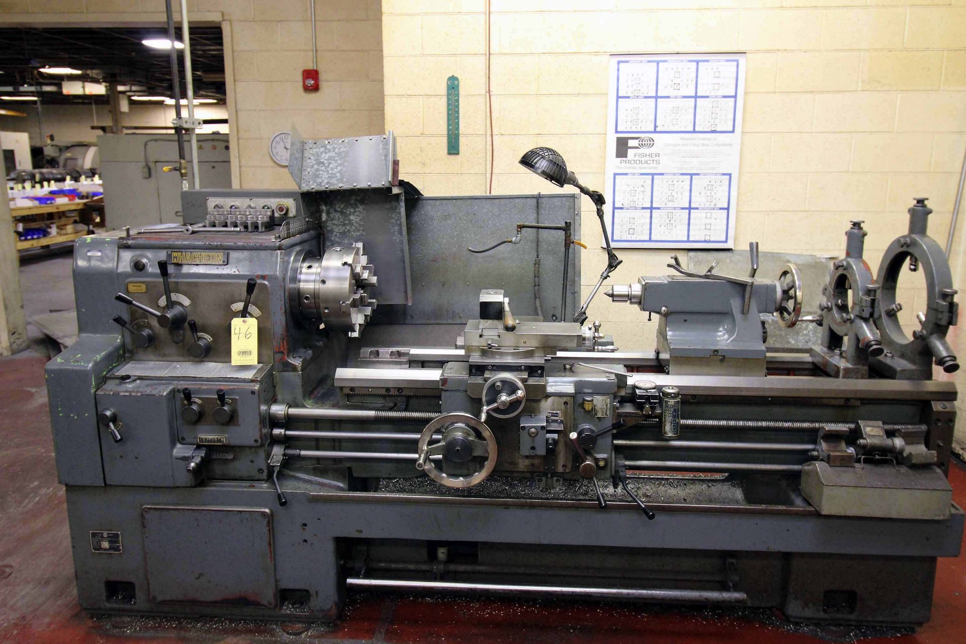 GAP BED ENGINE LATHE, WHACHEON MDL. 520X1500, 20” sw. over bed, 60” dist. btn. centers, (2)