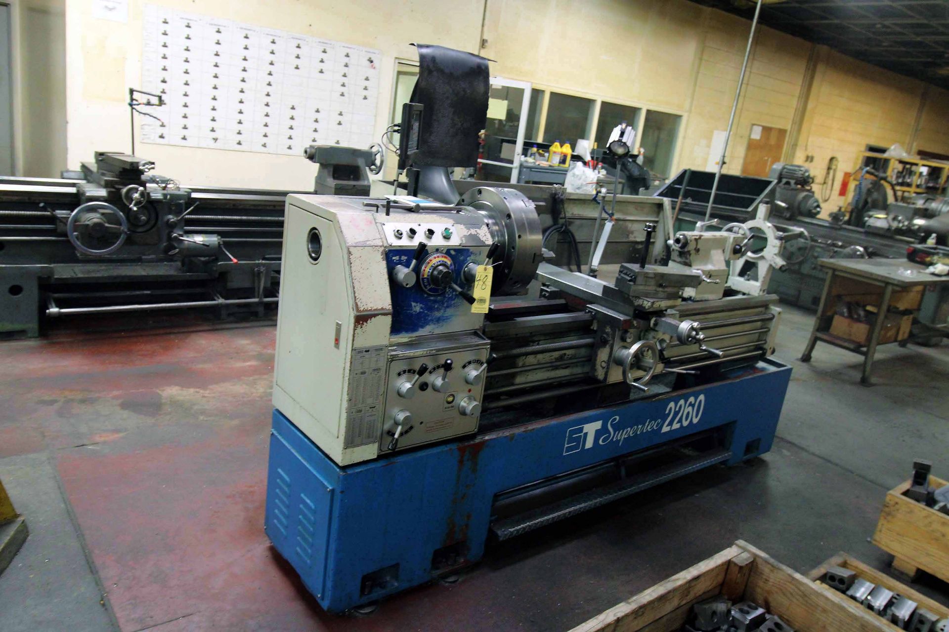 ENGINE LATHE, SUPERTEC MDL. 2260, new 2011, 22” swing, 60” dist. btn. centers, 2-axis D.R.O., 15" - Image 9 of 10