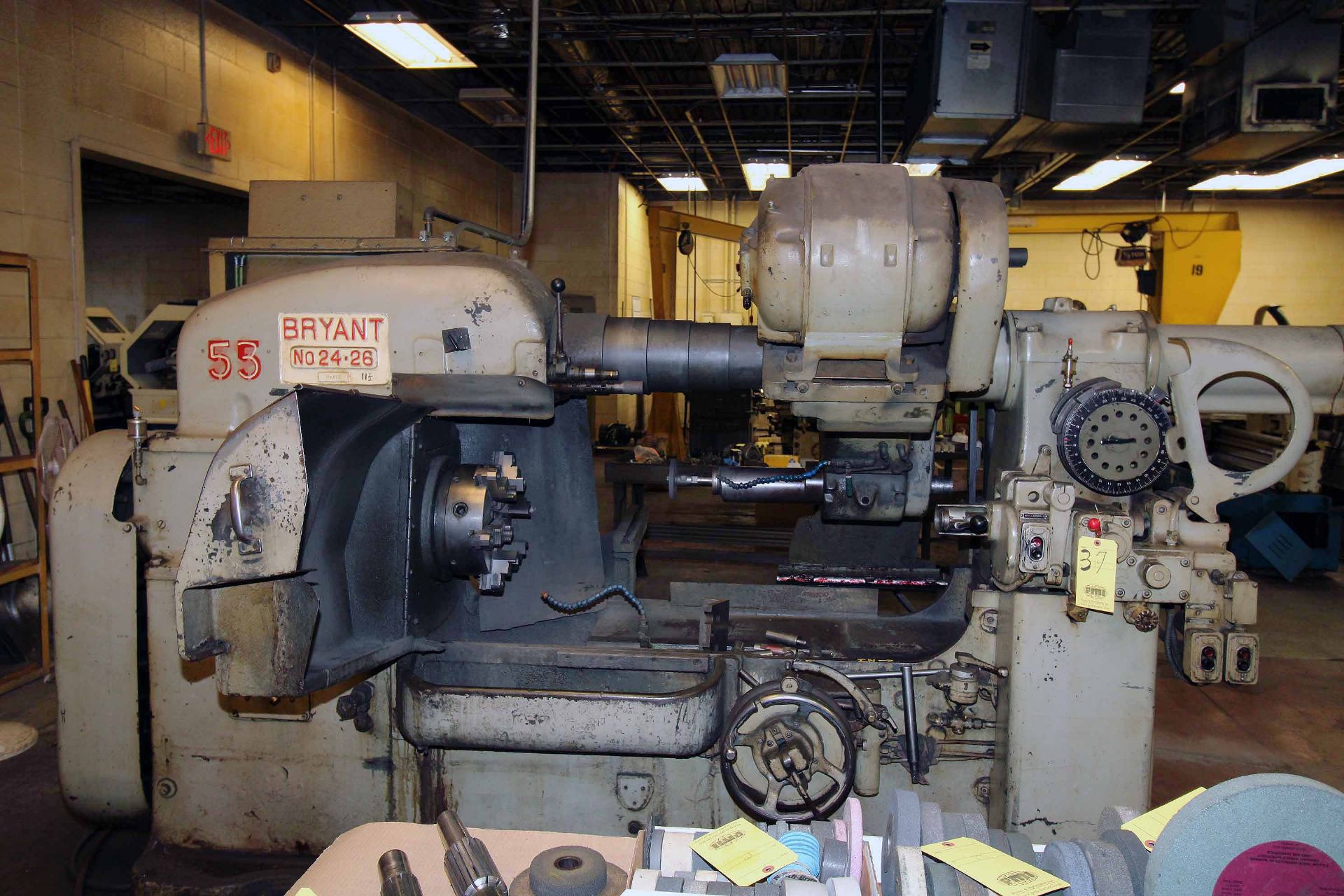 INTERNAL GRINDER, BRYANT NO. 24-26, 15 HP grinding spdl. drive, 18” dia. 6-jaw chuck, auto.