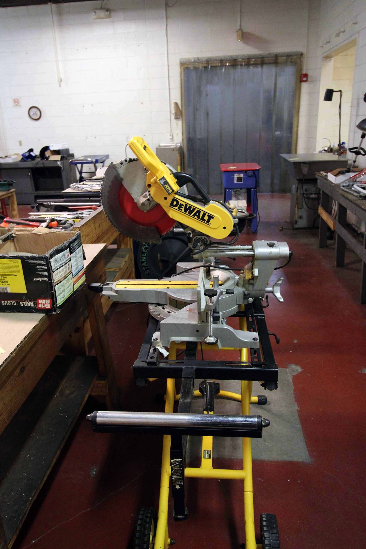 TABLE SAW, DEWALT 10" MDL. DWS780, 15 amp corded, w/rolling stand