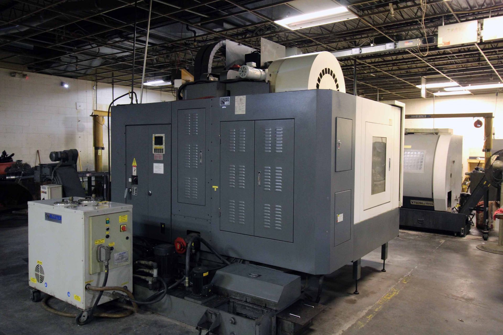 VERTICAL MACHINING CENTER, MIGHTY VIPER MDL. V-1100 4-AXIS, new 2007, Fanuc 21i-MB CNC control, hi- - Image 16 of 21