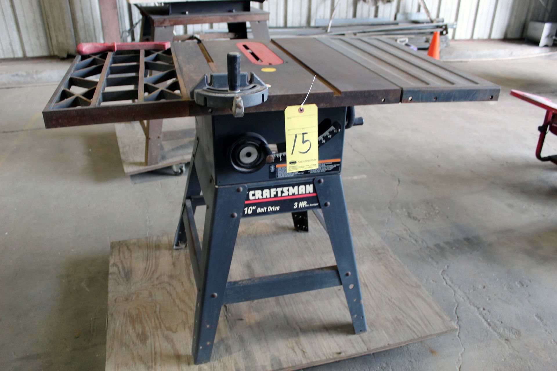 TABLE SAW, CRAFTSMAN (Located at: Former Premises of Worldfab, 2626 Wilson, Road, Humble, TX 77396)