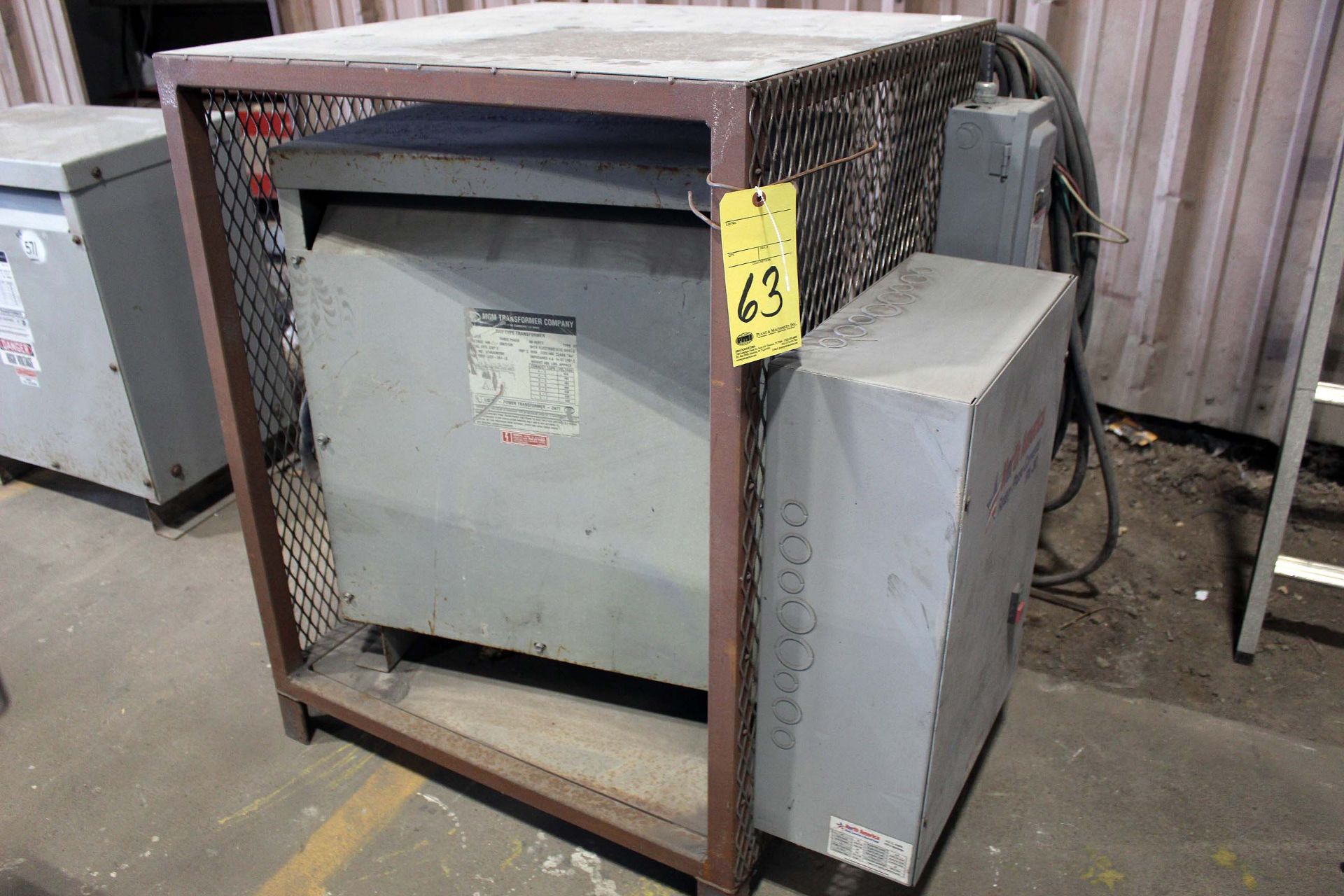 ELECTRICAL TRANSFORMER, MGM, kVA N.A.(Located at: Former Premises of Worldfab, 2626 Wilson, Road,