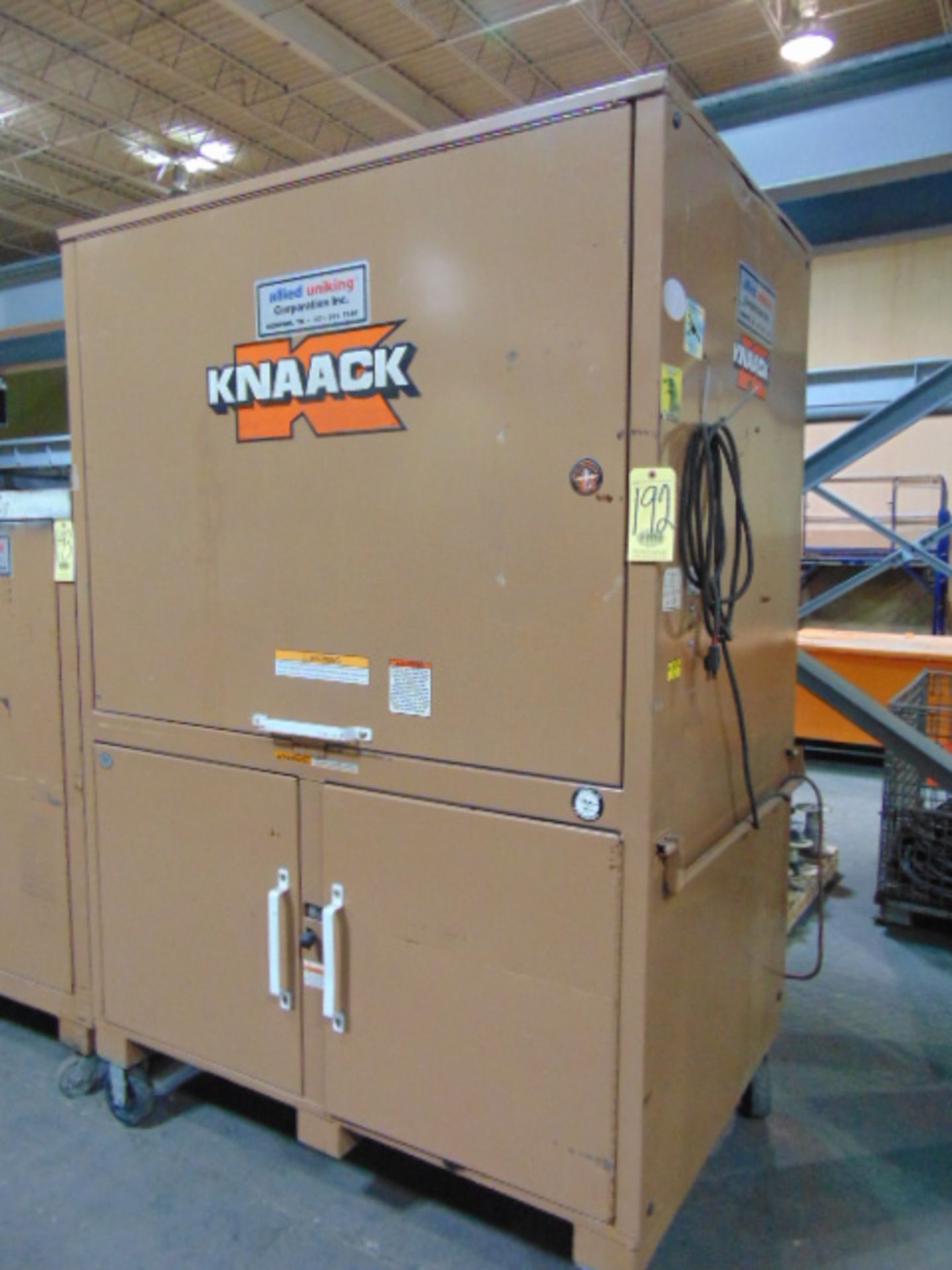 PORTABLE TOOL BOX, KNAACK, 90"T. x 60"W. x 42" dp.