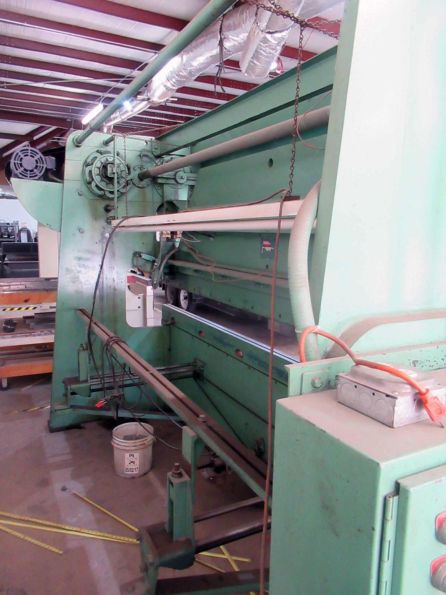 MECHANICAL PRESSBRAKE, WYSONG MDL. 90-10, 12’ bed, 3” stroke, 4” adj., 12” max. die space, S/N - Image 3 of 6