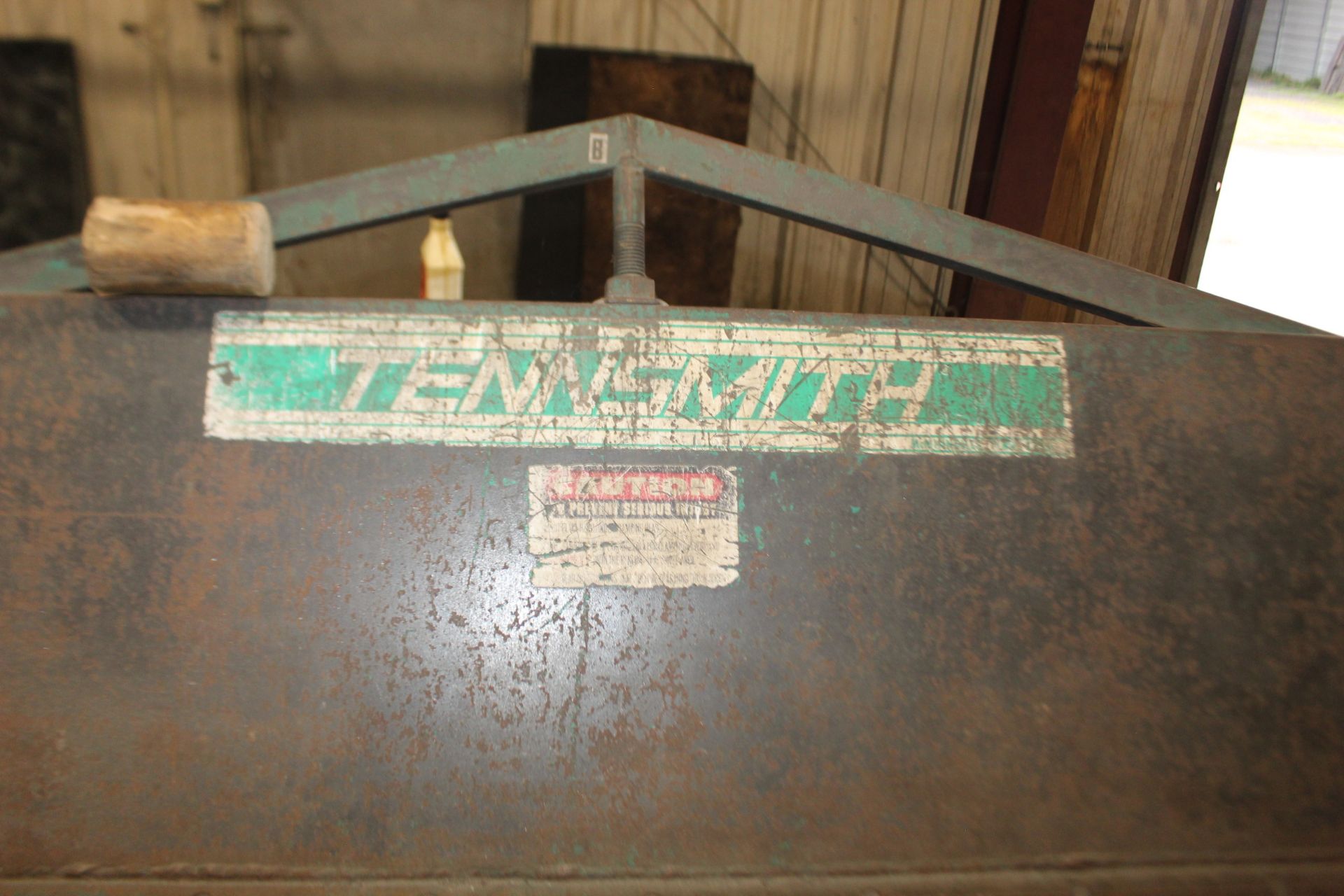 PRESSBRAKE, TENNSMITH MDL. HB121 HAND BRAKE, 12’ x 16 ga. cap., S/N 1083 (Location #1: Tyco Air - Image 4 of 5