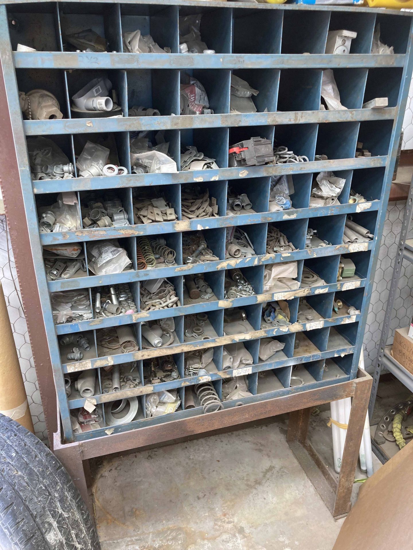 LOT OF PIGEONHOLE PARTS CABINETS, w/assorted fasteners - Image 2 of 2