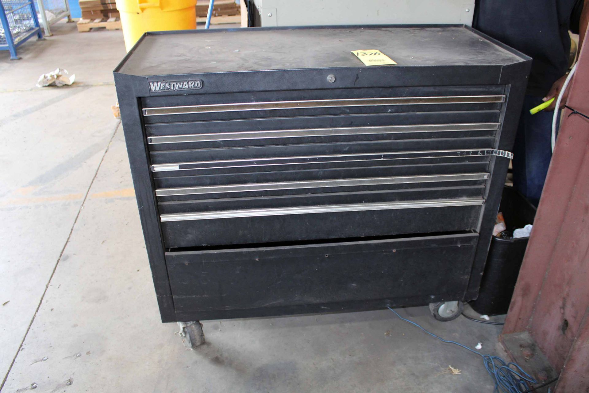 TOOL BOX, WESTWARD, w/ casters, 5-drawer, 18" x 42" x 39"ht. (Located at: Emco Wheaton USA, Inc.,