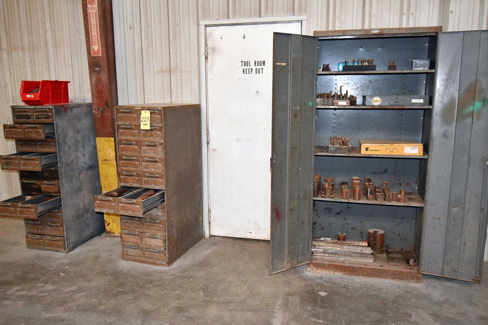 LOT OF METAL CABINETS (3), w/contents (Location: MDS Boring & Drilling, 11900 Hirsch Road,