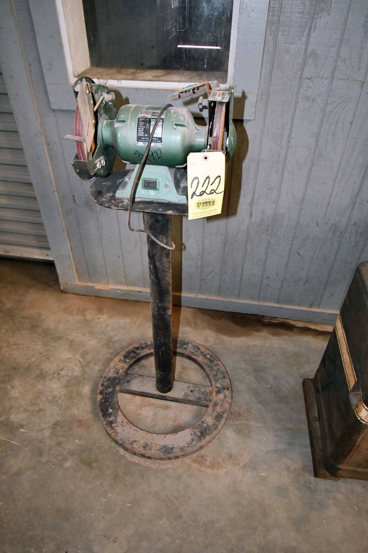 DOUBLE END PEDESTAL GRINDER, H.B. TOOLS (Location: MDS Boring & Drilling, 11900 Hirsch Road,