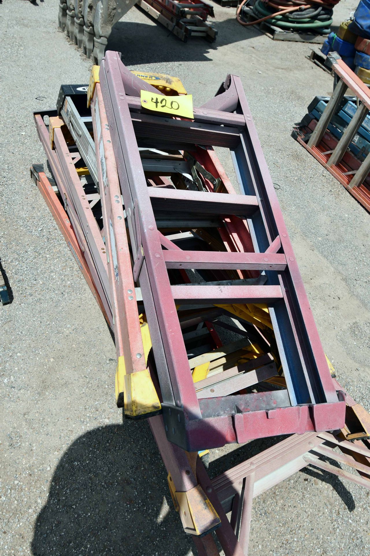 LOT OF A-FRAME LADDERS (Location: MDS Boring & Drilling, 11900 Hirsch Road, Houston, TX 77050)