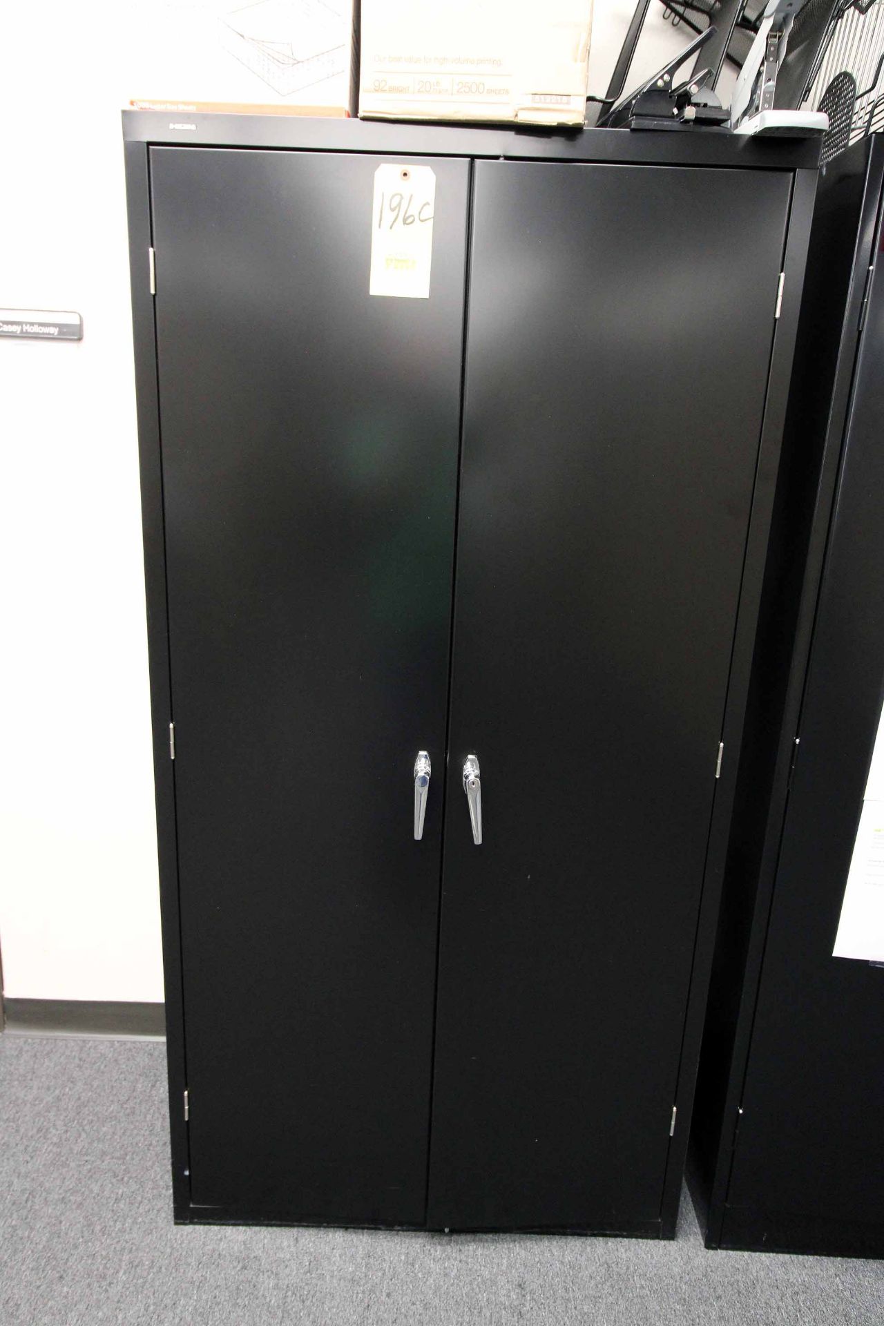 LOT CONSISTING OF: (2) 4-drawer vertical file cabinets & (1) 2-door cabinet, 18" x 36" x 72" (