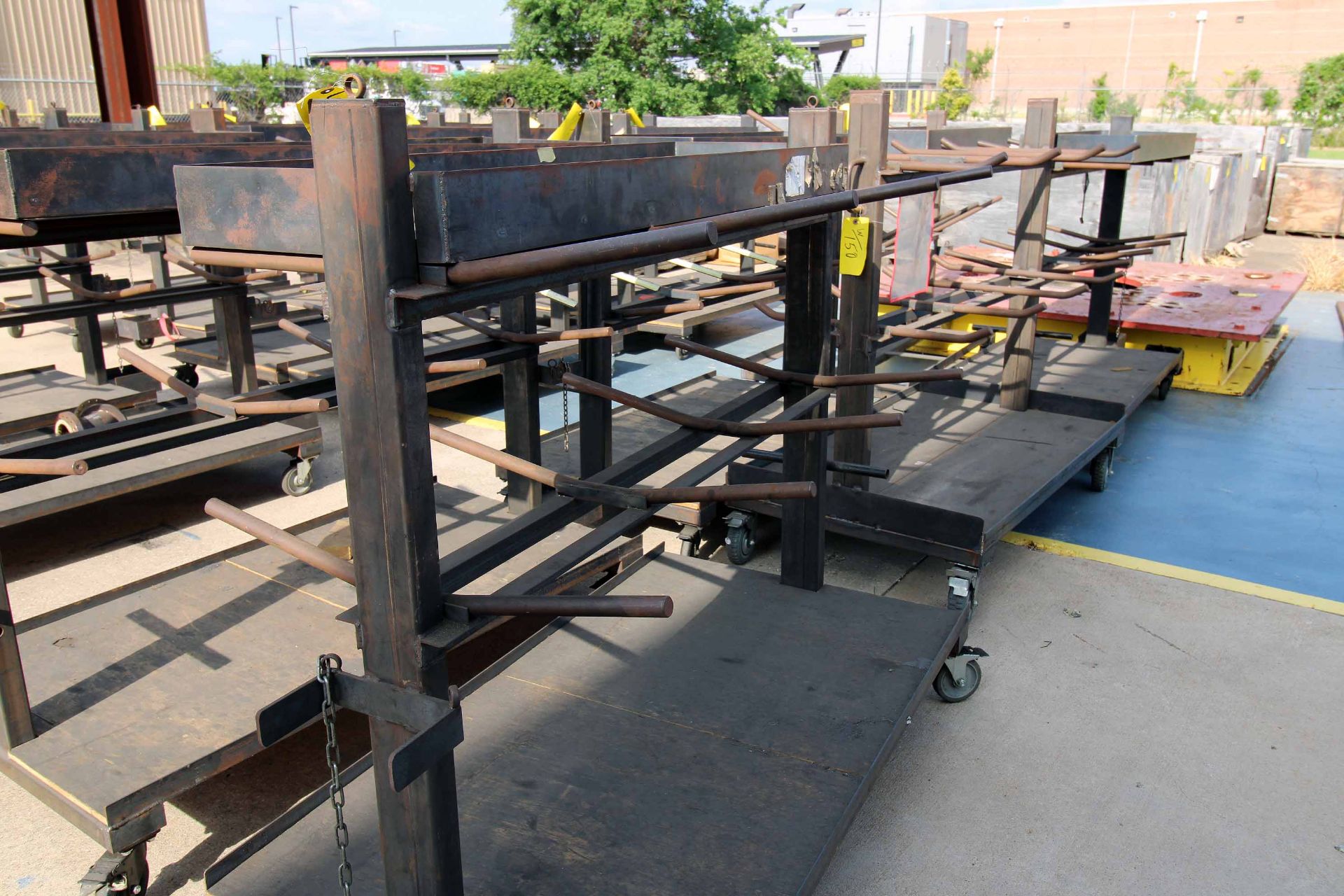 LOT OF STEEL HEAVY PIPE TROLLEYS (6), 34" x 60" x 57"ht. (Located at: Emco Wheaton USA, Inc., 9111 - Image 2 of 2