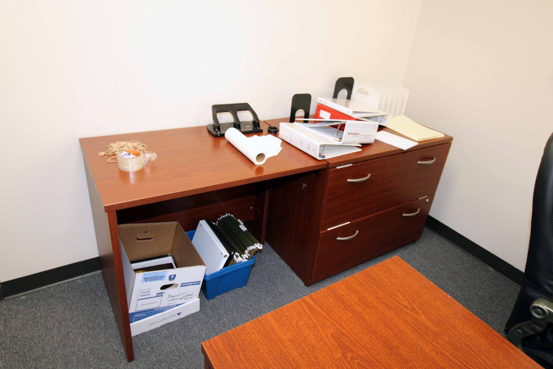 LOT CONTENTS OF OFFICE: (Note: computer equipment, boxes & phone not included) (Located at: Emco - Image 2 of 2