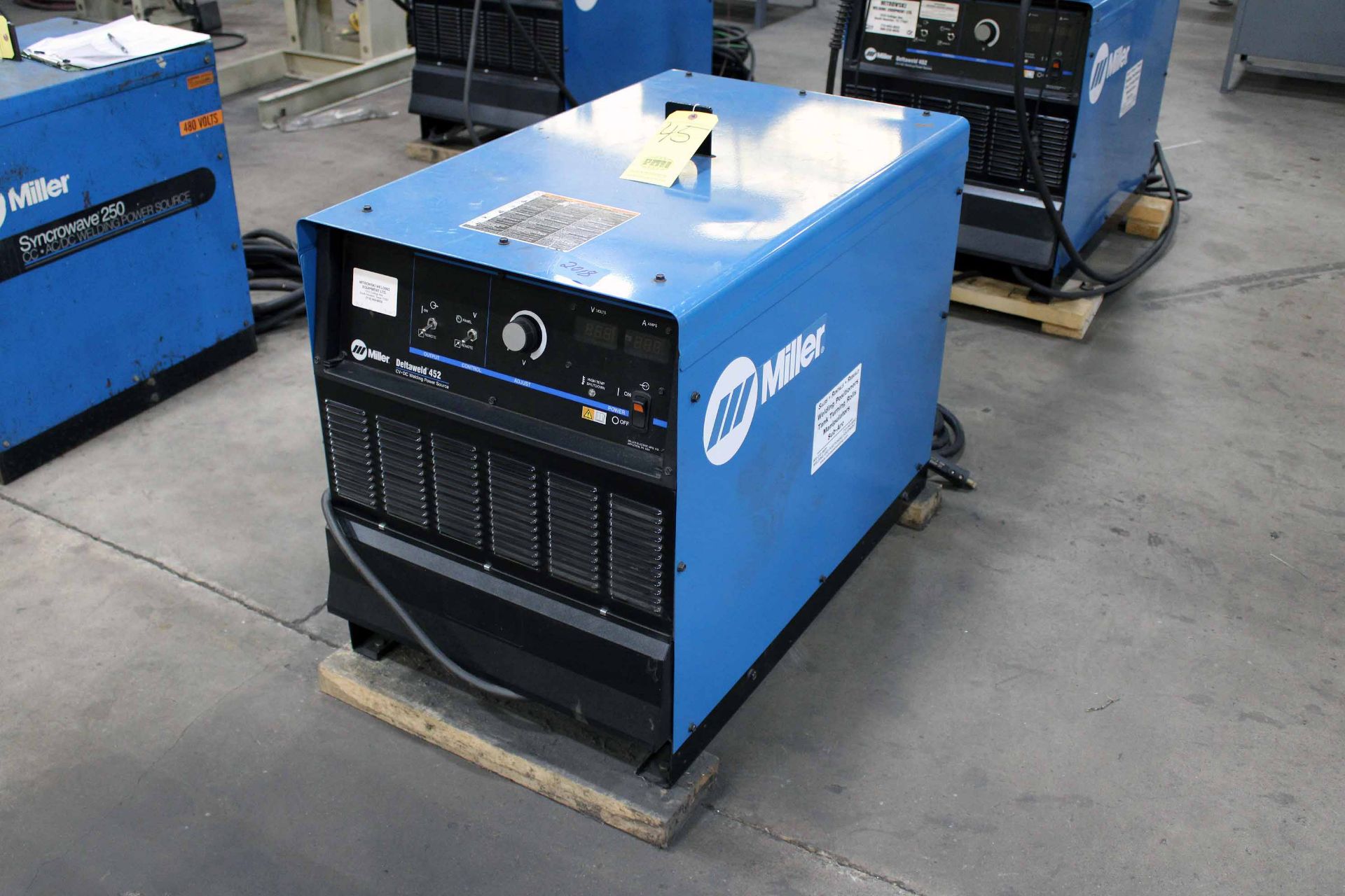 WELDING MACHINE, MILLER DELTAWELD MDL. 452, new 2019, S/N MJ350109C - Image 2 of 4