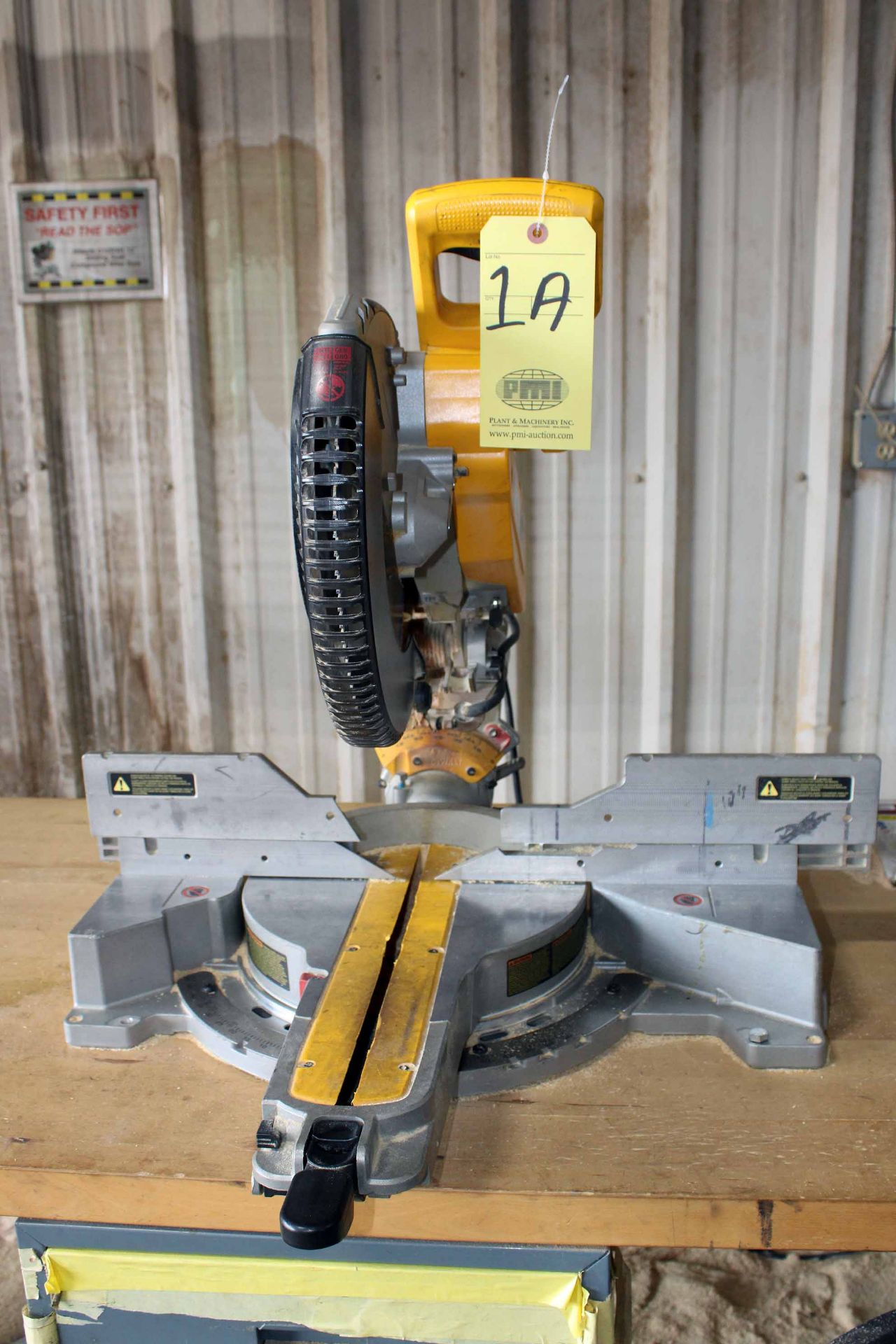 LOT CONSISTING OF: Dewalt miter saw, 12" dia., w/ table & Nilfisk Alto shop vac. (Located at: Emco - Image 2 of 5