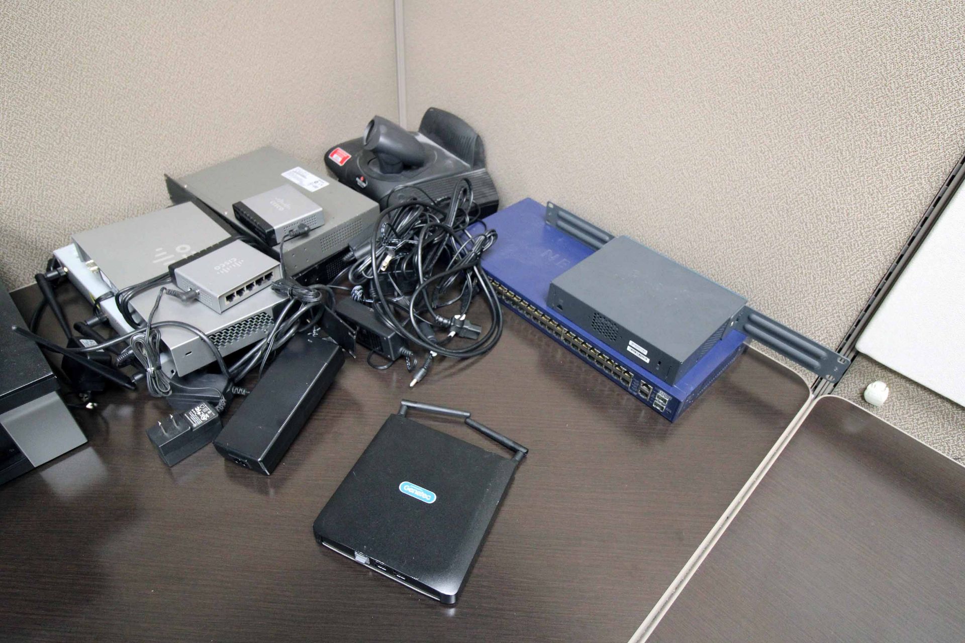 LOT CONSISTING OF: Dell docking stations, Cisco & Netgear switches & keyboards (Located at: Emco - Image 2 of 5