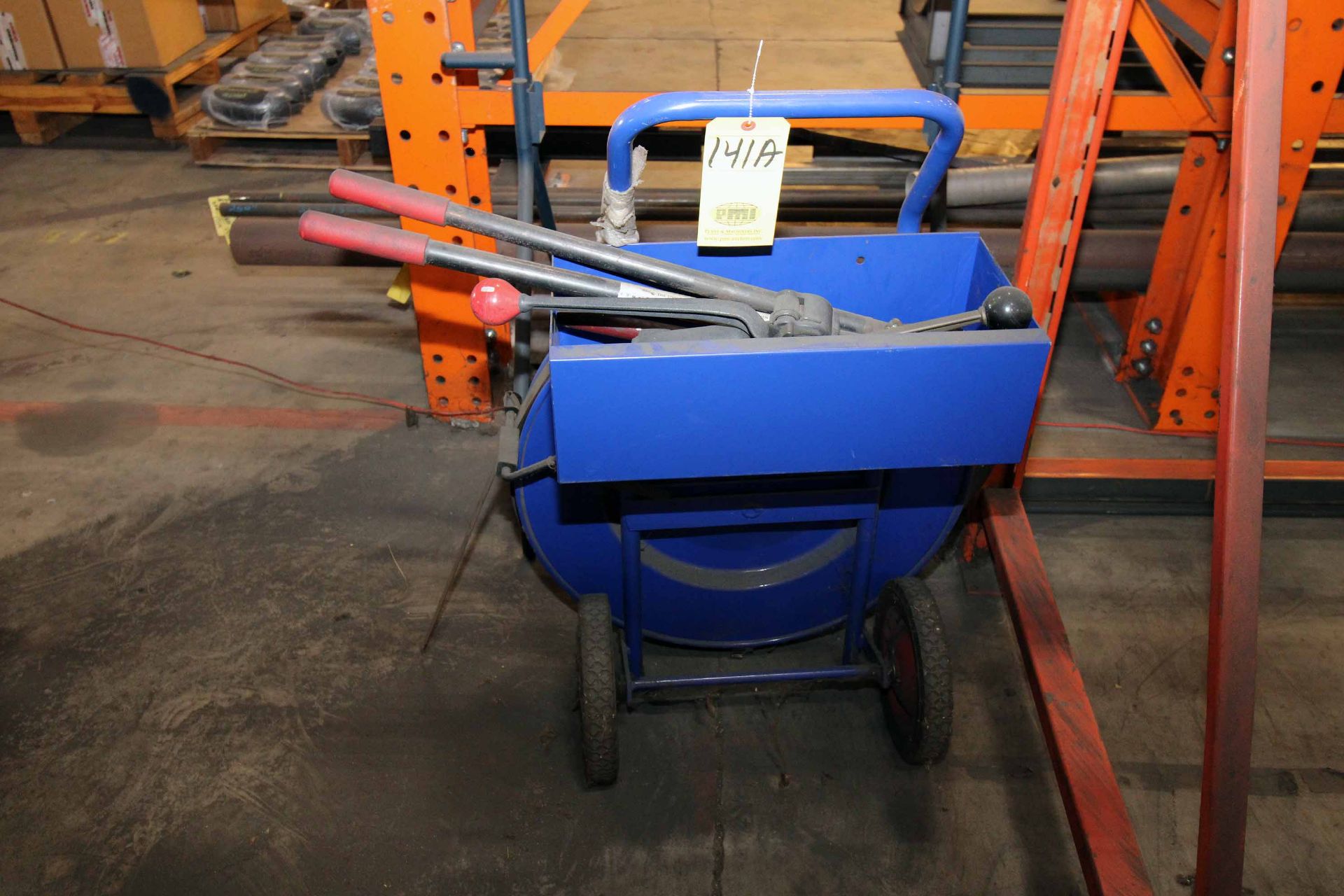 BANDING CART, for steel strapping, 1-1/4" wide strapping material set (Located at: Emco Wheaton USA,