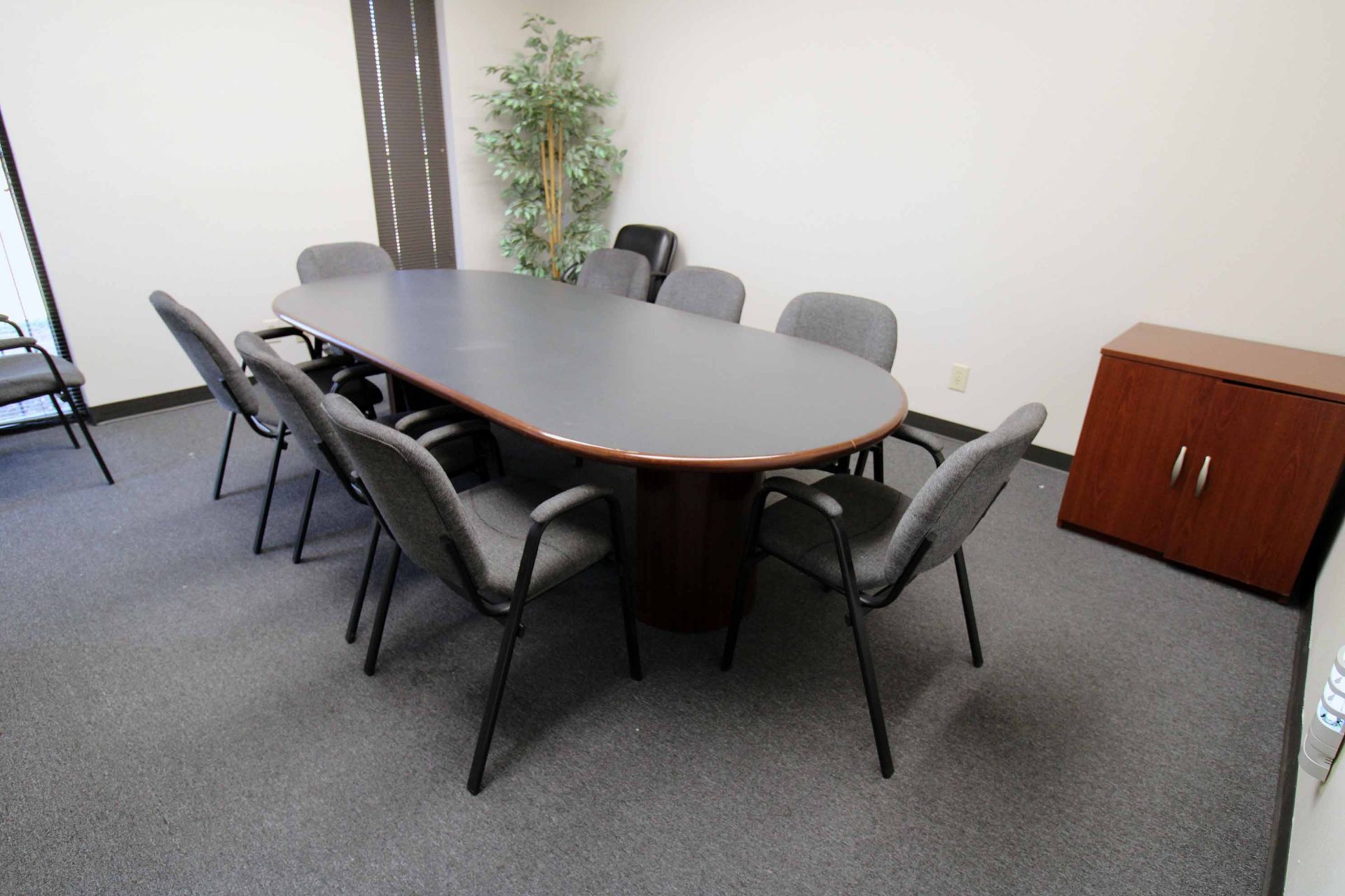 CONFERENCE TABLE & CHAIRS, 48" x 108" (Located at: Emco Wheaton USA, Inc., 9111 Jackrabbit road,