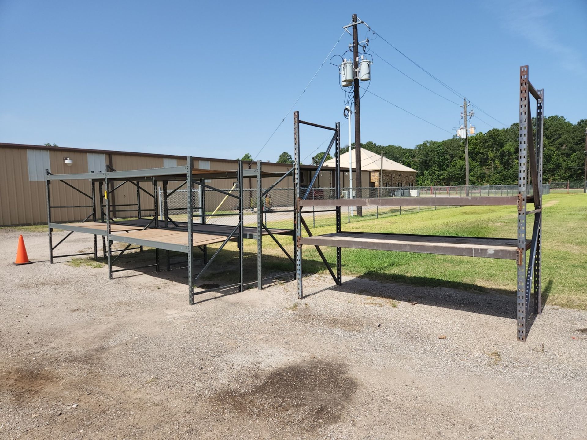 LOT OF PALLET RACK SECTIONS (5), 8' x 3-1/2' x 8' (Location: MDS Boring & Drilling, 11900 Hirsch