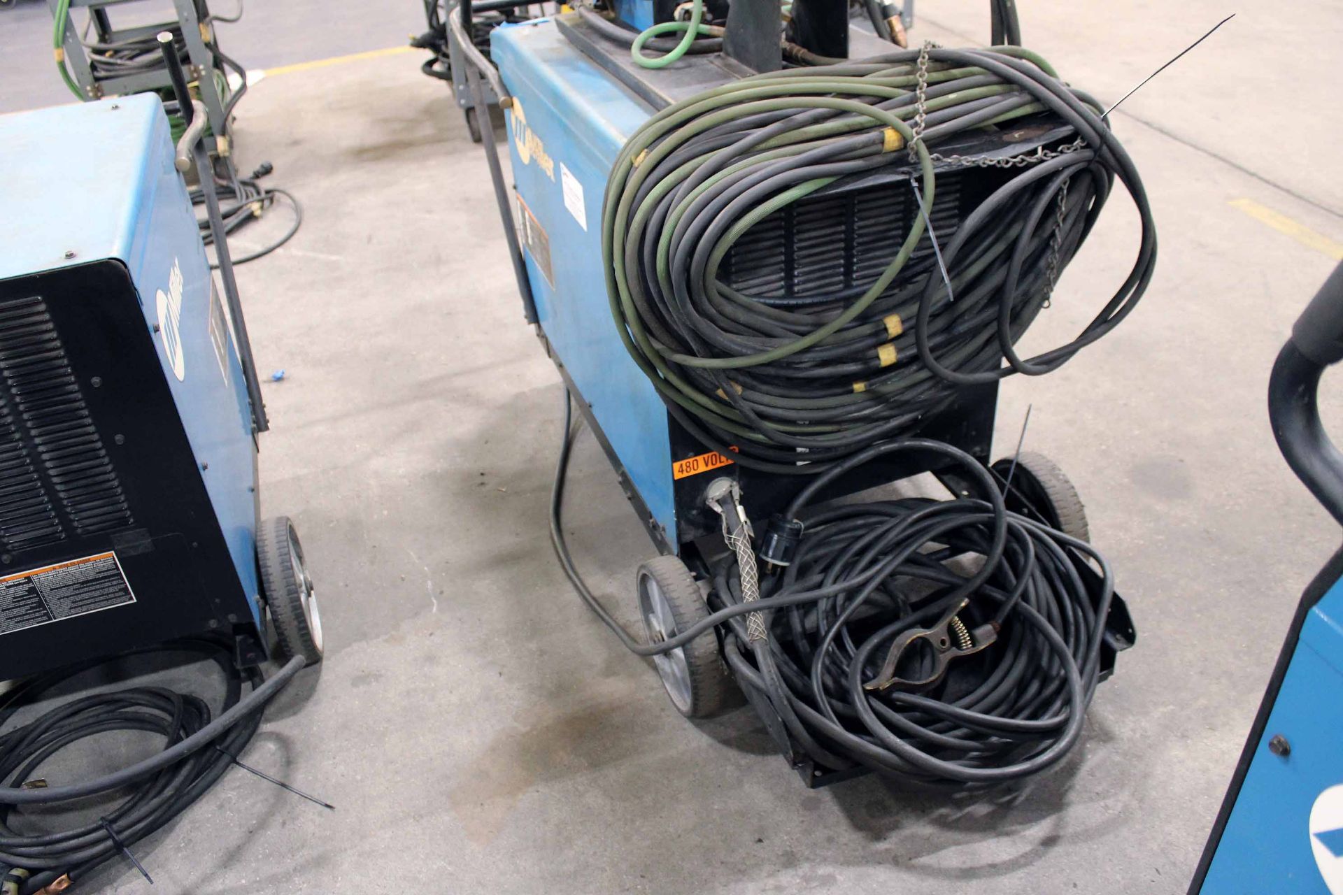 WELDING MACHINE, MILLER DELTAWELD MDL. 452, new 2007, Miller 70 Series dual wire feeder, S/N - Image 4 of 6