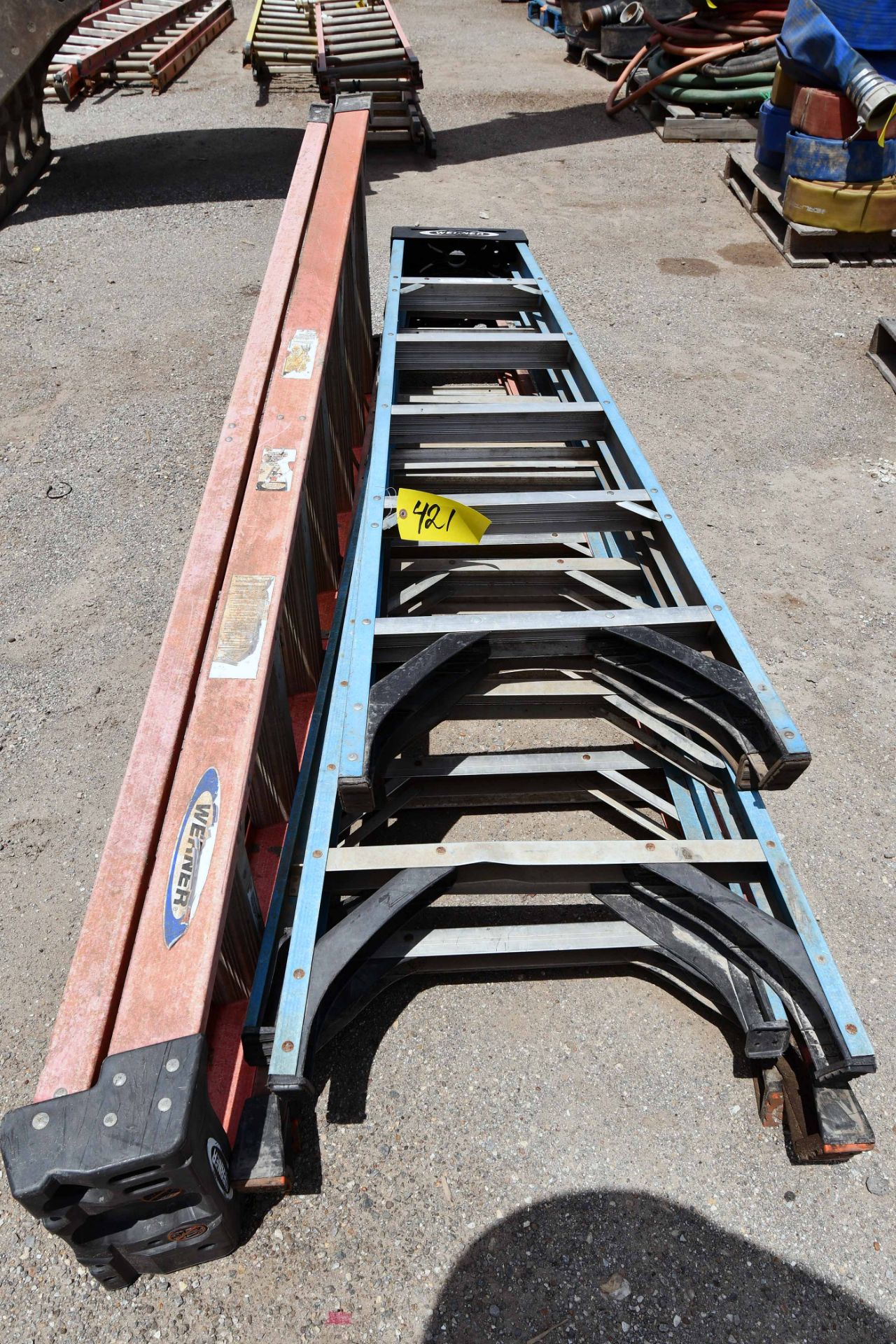 LOT OF A-FRAME LADDERS (Location: MDS Boring & Drilling, 11900 Hirsch Road, Houston, TX 77050)