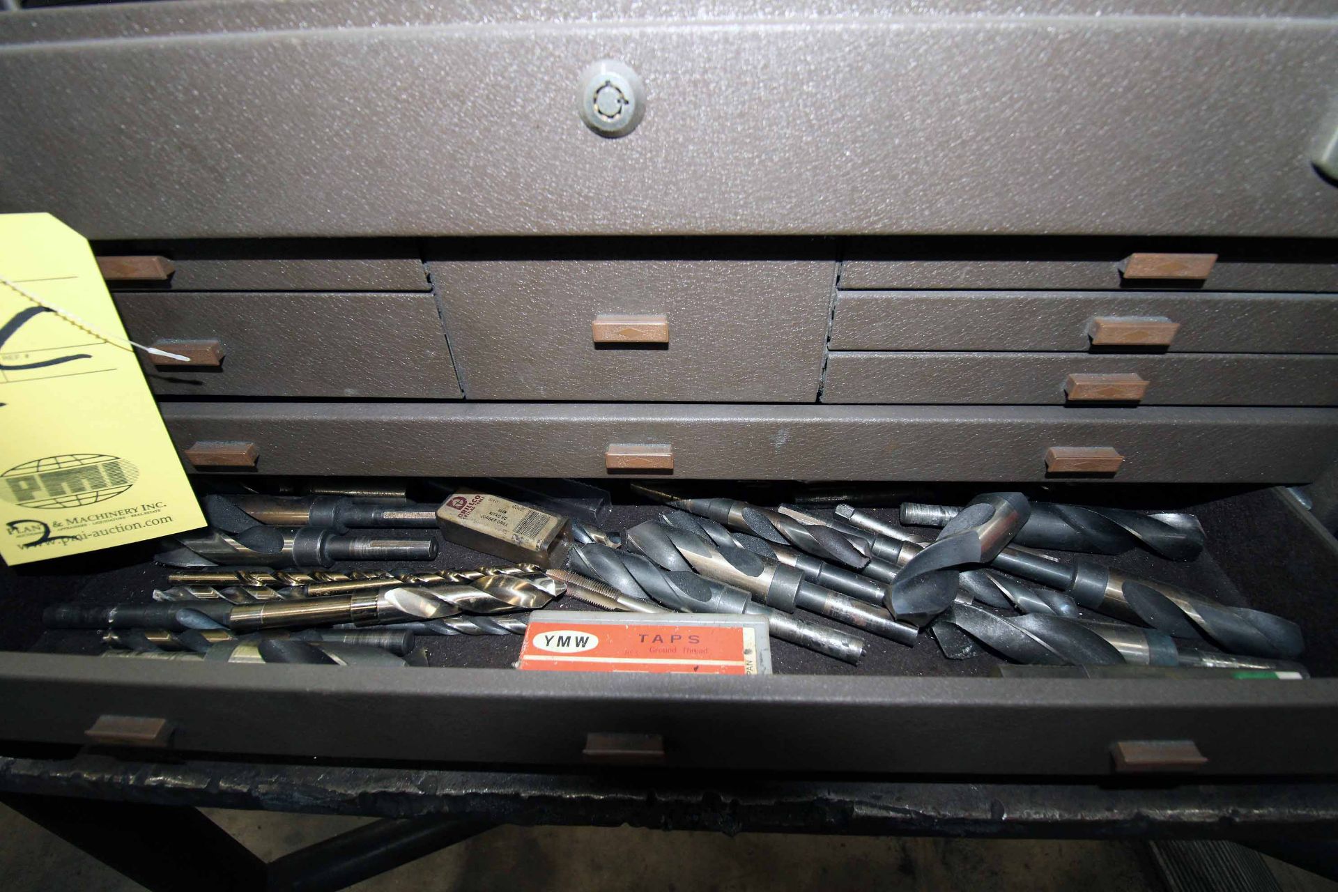 LOT CONSISTING OF: Kennedy 8-drawer tool box, w/ drill bits & Huot 4-drawer drill cabinet (Located - Image 3 of 6